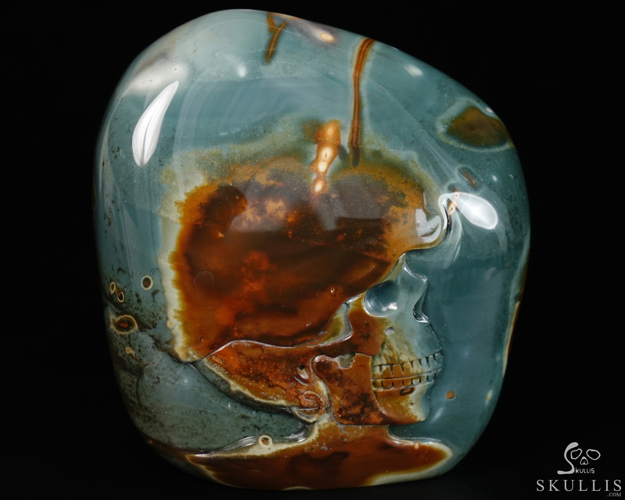 July 4, 2026 ACSAD (A Crystal Skull a Day) - The Ignition of Thought - 4.6" Polychrome Jasper Carved Crystal Skull Fine Art Sculpture, Crystal Healing July 4, 2026 ACSAD (A Crystal Skull a Day) - The Ignition of Thought - 4.6" Polychrome Jasper Carved Crystal Skull Fine Art Sculpture, Crystal Healing
