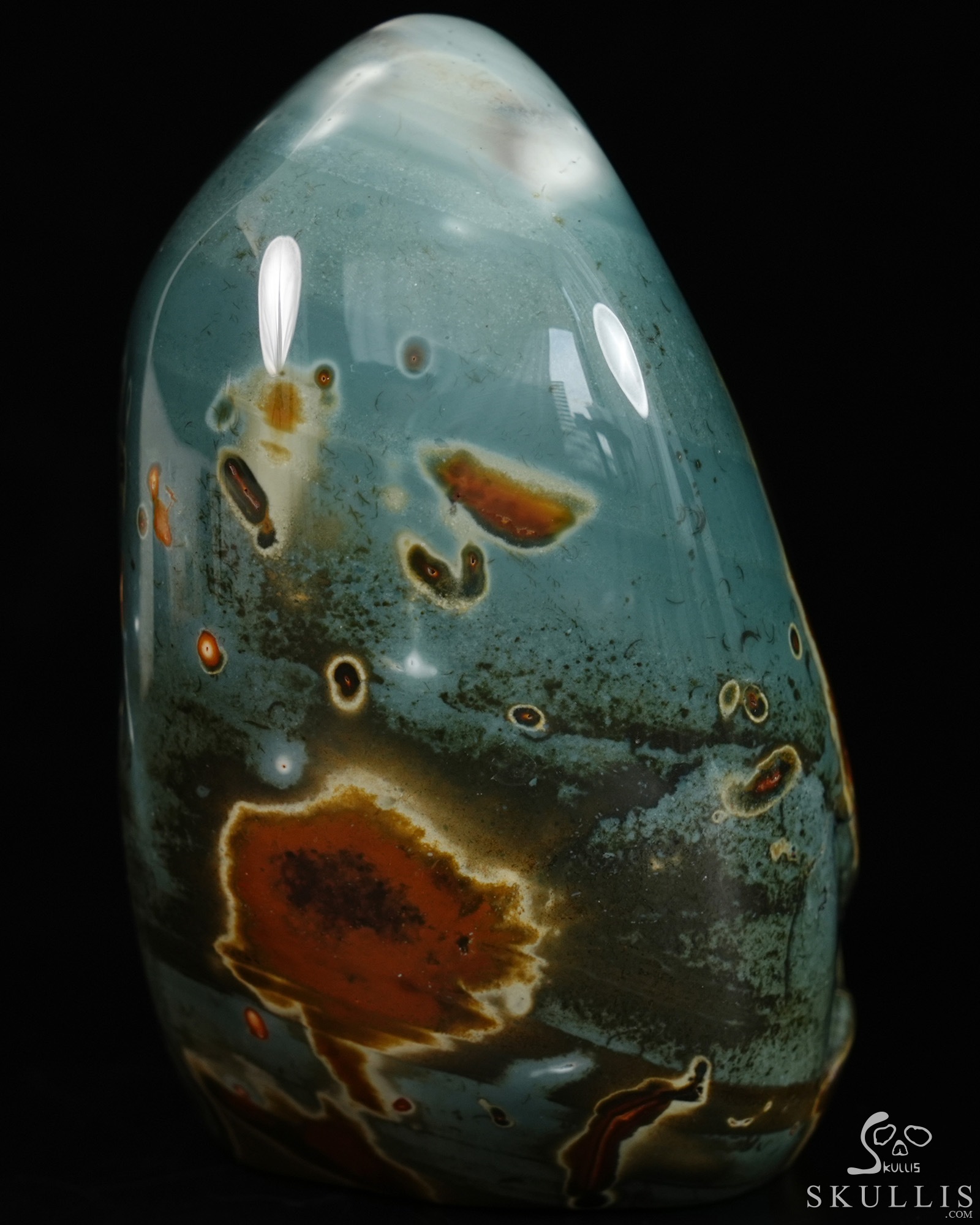 July 4, 2026 ACSAD (A Crystal Skull a Day) - The Ignition of Thought - 4.6" Polychrome Jasper Carved Crystal Skull Fine Art Sculpture, Crystal Healing July 4, 2026 ACSAD (A Crystal Skull a Day) - The Ignition of Thought - 4.6" Polychrome Jasper Carved Crystal Skull Fine Art Sculpture, Crystal Healing