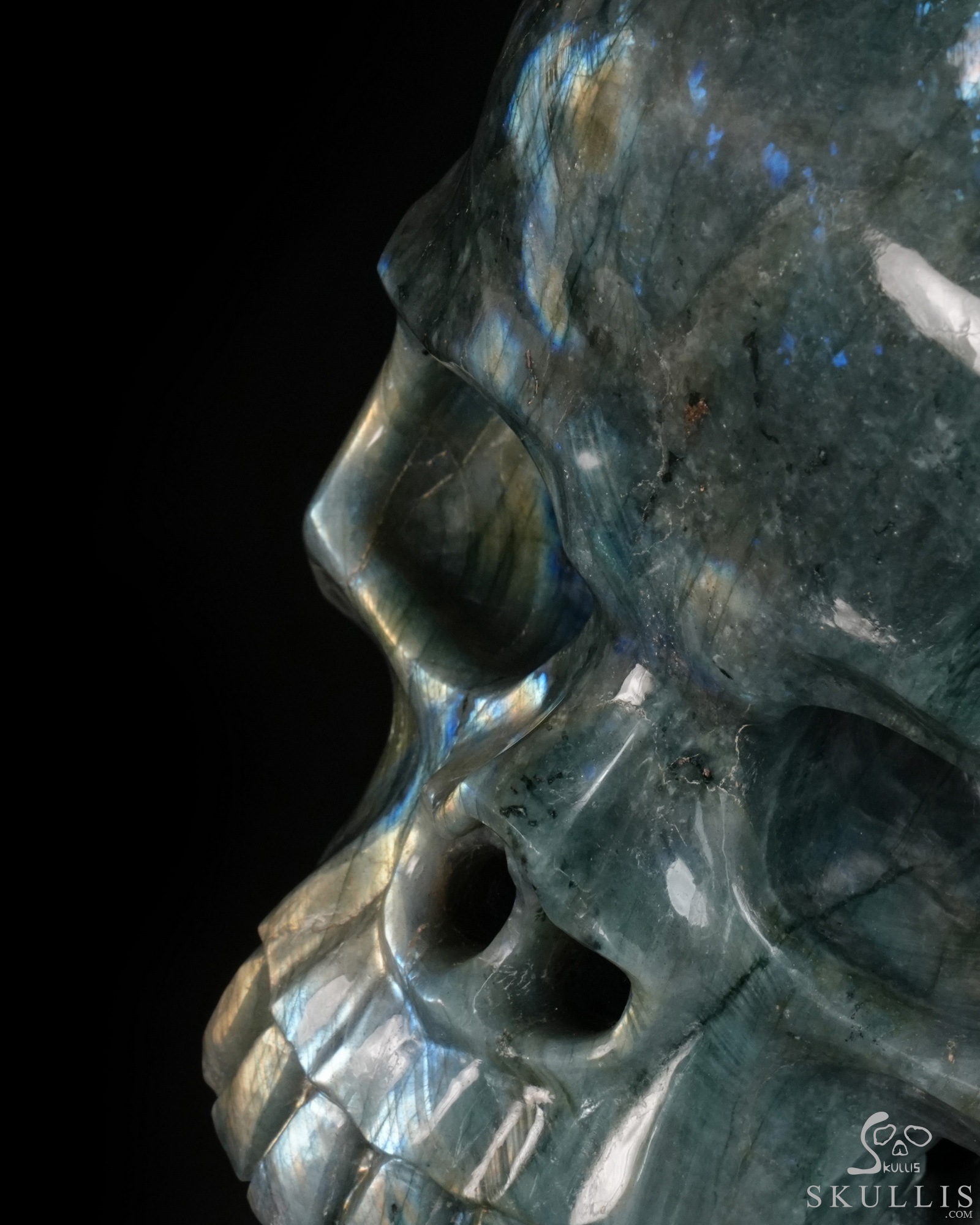 July 7, 2026 ACSAD (A Crystal Skull a Day) - The Sixth Fragment - 9.9" Carved Labradorite Eye of Horus Crystal Skull Fine Art Sculpture, Crystal Healing July 7, 2026 ACSAD (A Crystal Skull a Day) - The Sixth Fragment - 9.9" Carved Labradorite Eye of Horus Crystal Skull Fine Art Sculpture, Crystal Healing