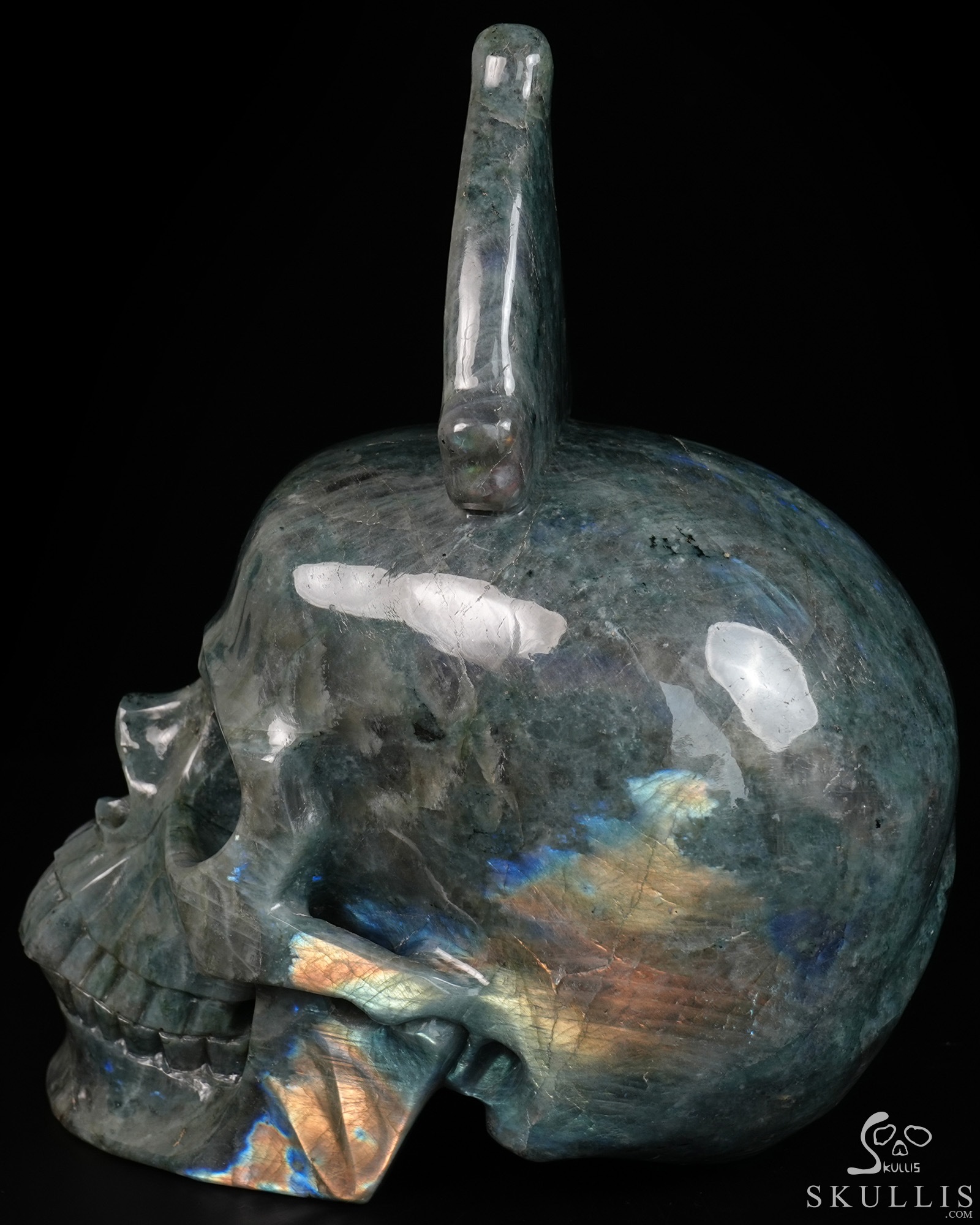 July 7, 2026 ACSAD (A Crystal Skull a Day) - The Sixth Fragment - 9.9" Carved Labradorite Eye of Horus Crystal Skull Fine Art Sculpture, Crystal Healing July 7, 2026 ACSAD (A Crystal Skull a Day) - The Sixth Fragment - 9.9" Carved Labradorite Eye of Horus Crystal Skull Fine Art Sculpture, Crystal Healing