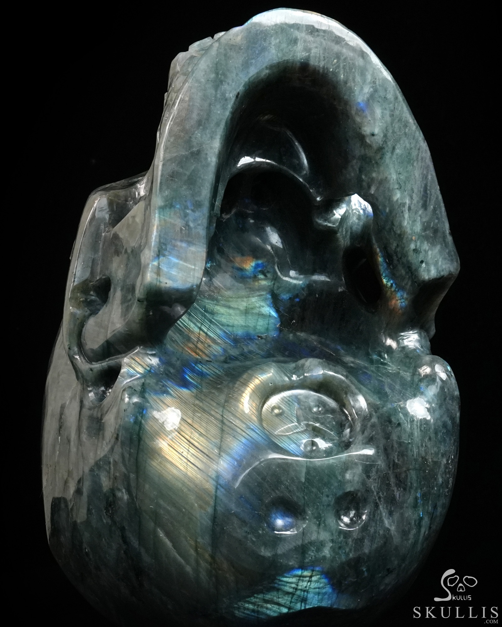 July 7, 2026 ACSAD (A Crystal Skull a Day) - The Sixth Fragment - 9.9" Carved Labradorite Eye of Horus Crystal Skull Fine Art Sculpture, Crystal Healing July 7, 2026 ACSAD (A Crystal Skull a Day) - The Sixth Fragment - 9.9" Carved Labradorite Eye of Horus Crystal Skull Fine Art Sculpture, Crystal Healing