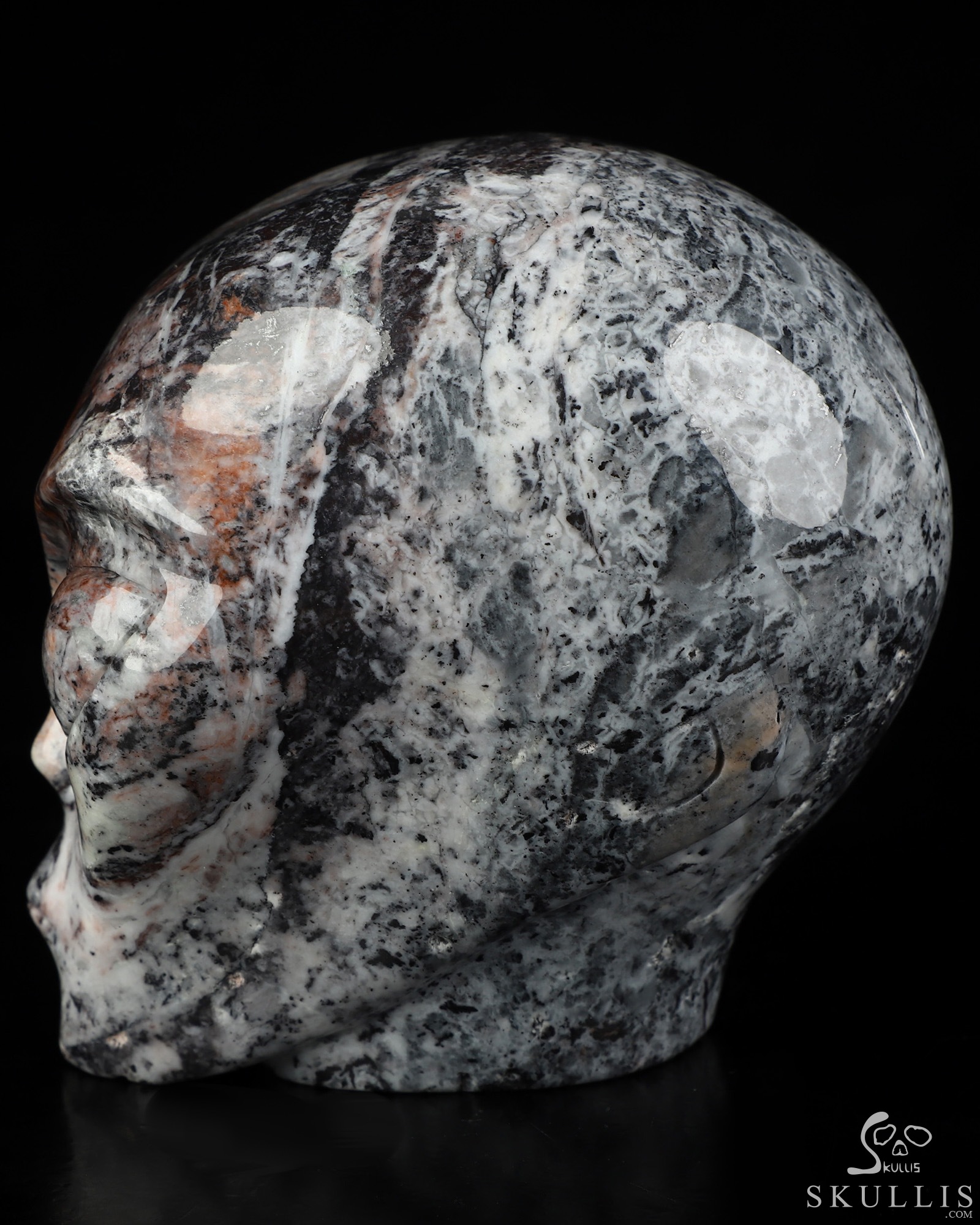 4.0" Unknown Stone Star Being Female Alien Crystal Skull Companion, Hand Carved Gemstone Fine Art Sculpture, Reiki Healing Stone Statue 4.0" Unknown Stone Star Being Female Alien Crystal Skull Companion, Hand Carved Gemstone Fine Art Sculpture, Reiki Healing Stone Statue