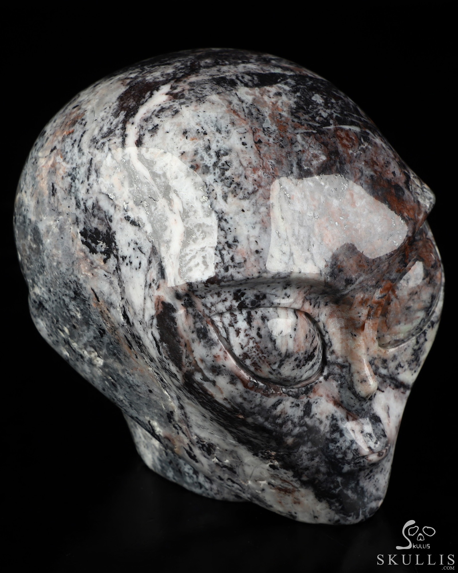 4.0" Unknown Stone Star Being Female Alien Crystal Skull Companion, Hand Carved Gemstone Fine Art Sculpture, Reiki Healing Stone Statue 4.0" Unknown Stone Star Being Female Alien Crystal Skull Companion, Hand Carved Gemstone Fine Art Sculpture, Reiki Healing Stone Statue