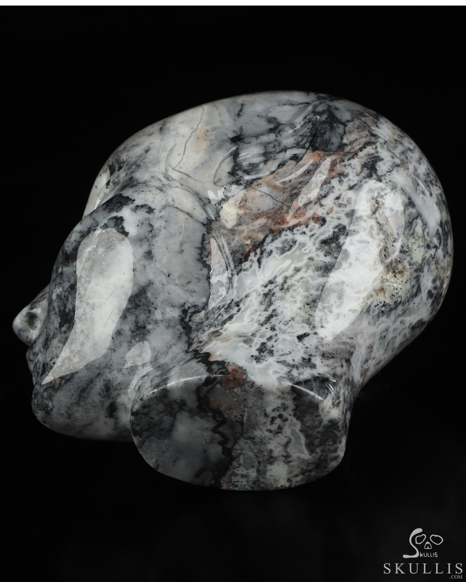 3.9" Unknown Stone Hand Carved Fairy Elf Alien Crystal Skull Companion Sculpture, Crystal Healing 3.9" Unknown Stone Hand Carved Fairy Elf Alien Crystal Skull Companion Sculpture, Crystal Healing