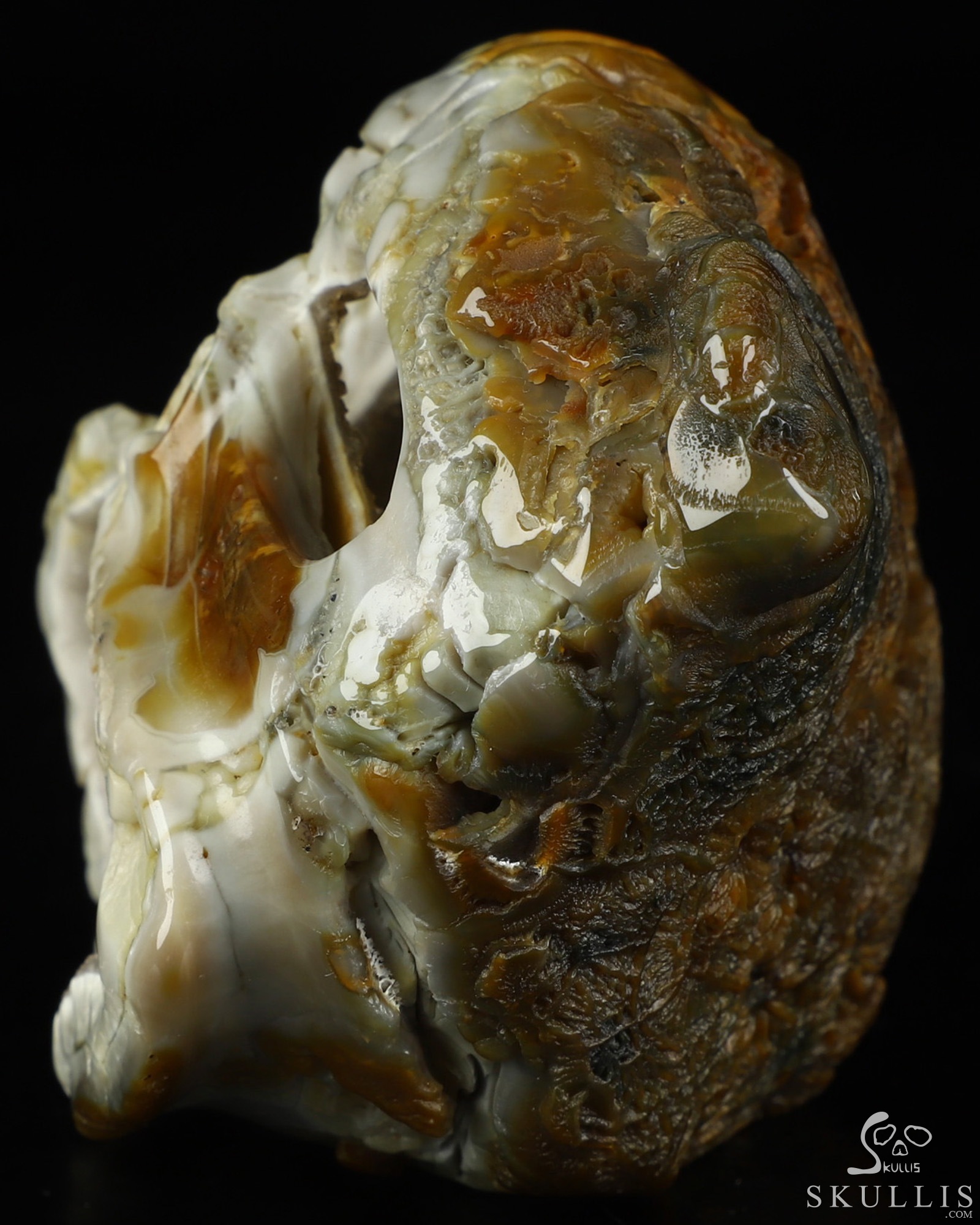 3.3" Agate Geode Hand Carved Crystal Skull Fine Art Sculpture, Crystal Healing 3.3" Agate Geode Hand Carved Crystal Skull Fine Art Sculpture, Crystal Healing