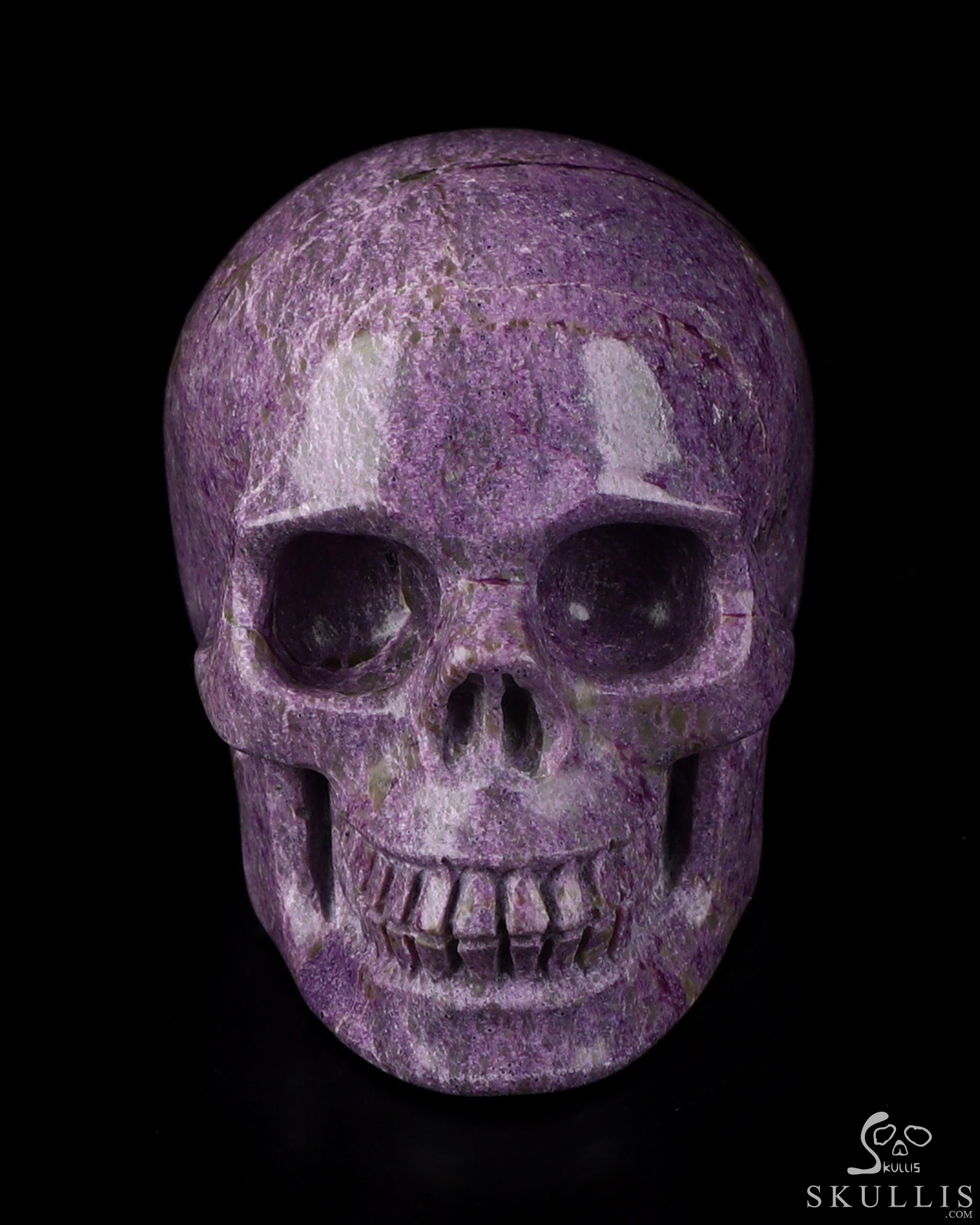 2.0" Stichtite and Serpentine Hand Carved Crystal Skull, Realistic, Crystal Healing 2.0" Stichtite and Serpentine Hand Carved Crystal Skull, Realistic, Crystal Healing