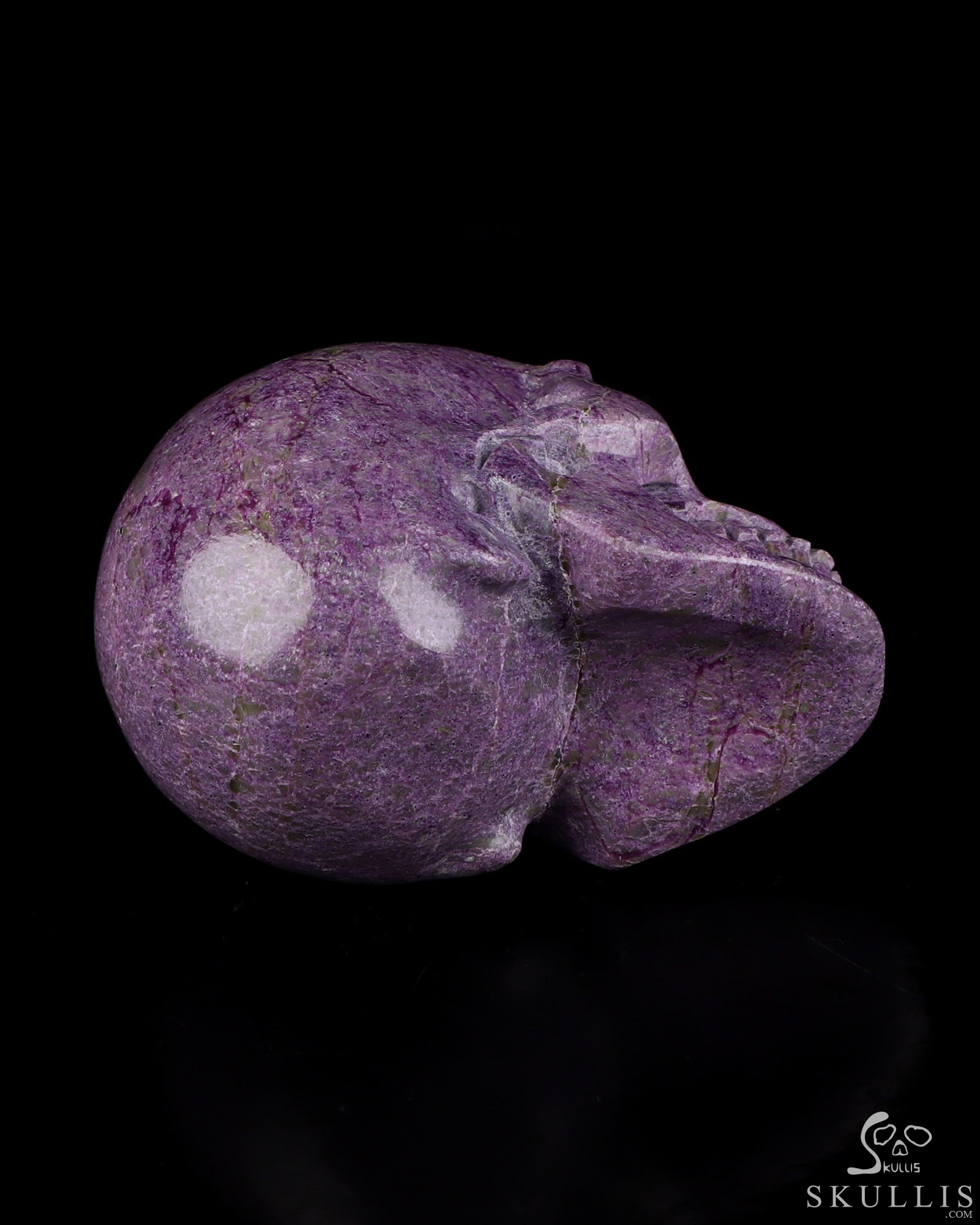 2.0" Stichtite and Serpentine Hand Carved Crystal Skull, Realistic, Crystal Healing 2.0" Stichtite and Serpentine Hand Carved Crystal Skull, Realistic, Crystal Healing