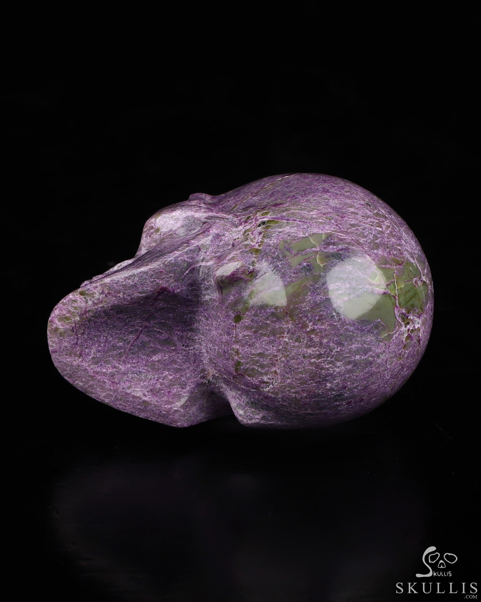 2.0" Stichtite and Serpentine Hand Carved Crystal Skull, Realistic, Crystal Healing 2.0" Stichtite and Serpentine Hand Carved Crystal Skull, Realistic, Crystal Healing