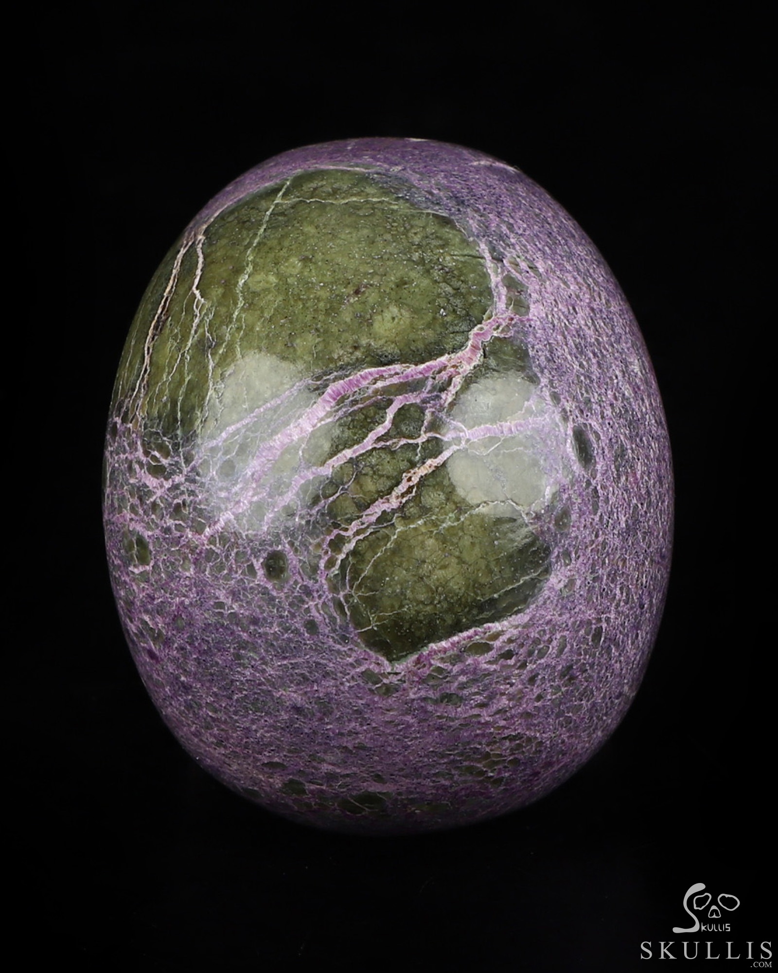2.0" Stichtite and Serpentine Hand Carved Crystal Skull, Realistic, Crystal Healing 2.0" Stichtite and Serpentine Hand Carved Crystal Skull, Realistic, Crystal Healing