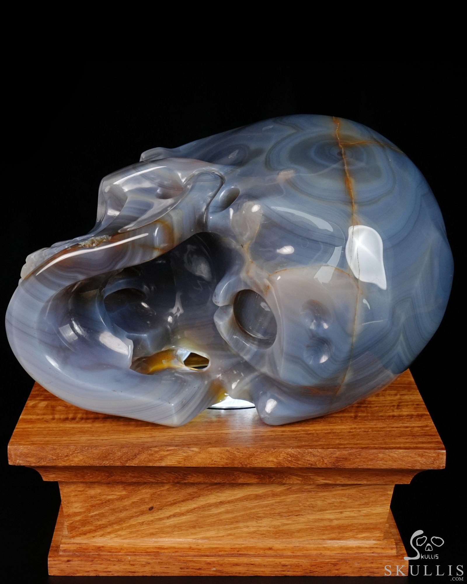 Lifesized 6.9" Premium Brazilian Agate Hand Carved Crystal Skull, Super Realistic, Crystal Healing Lifesized 6.9" Premium Brazilian Agate Hand Carved Crystal Skull, Super Realistic, Crystal Healing