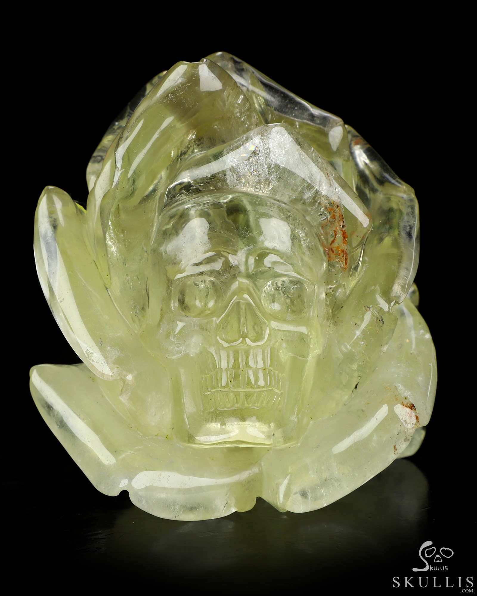 Gemstone 3.4" Citrine Hand Carved Crystal Skull Fine Art Sculpture, Crystal Healing Gemstone 3.4" Citrine Hand Carved Crystal Skull Fine Art Sculpture, Crystal Healing