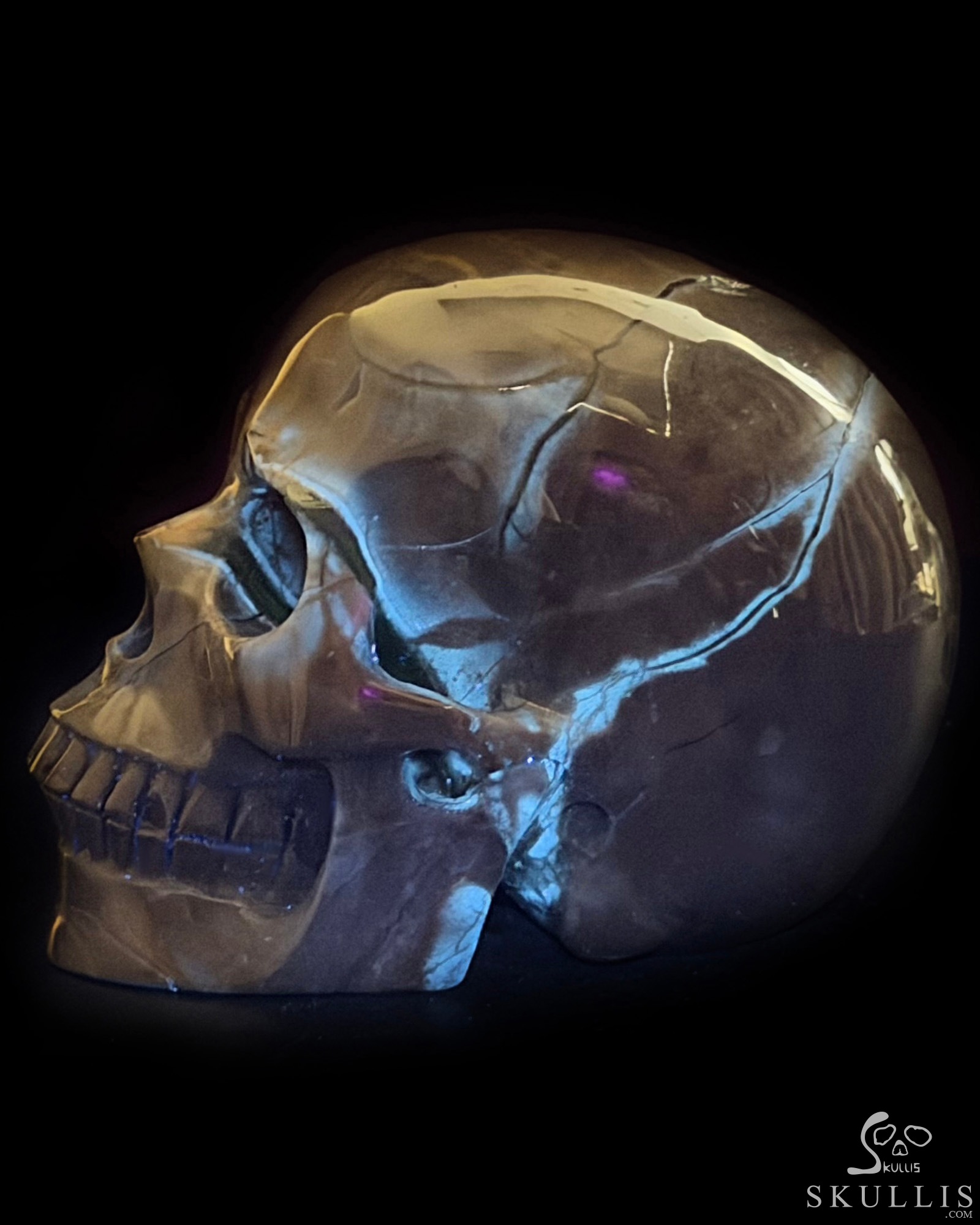 5.0" Dinosaur Egg Agate Hand Carved Crystal Skull, Realistic, Crystal Healing 5.0" Dinosaur Egg Agate Hand Carved Crystal Skull, Realistic, Crystal Healing
