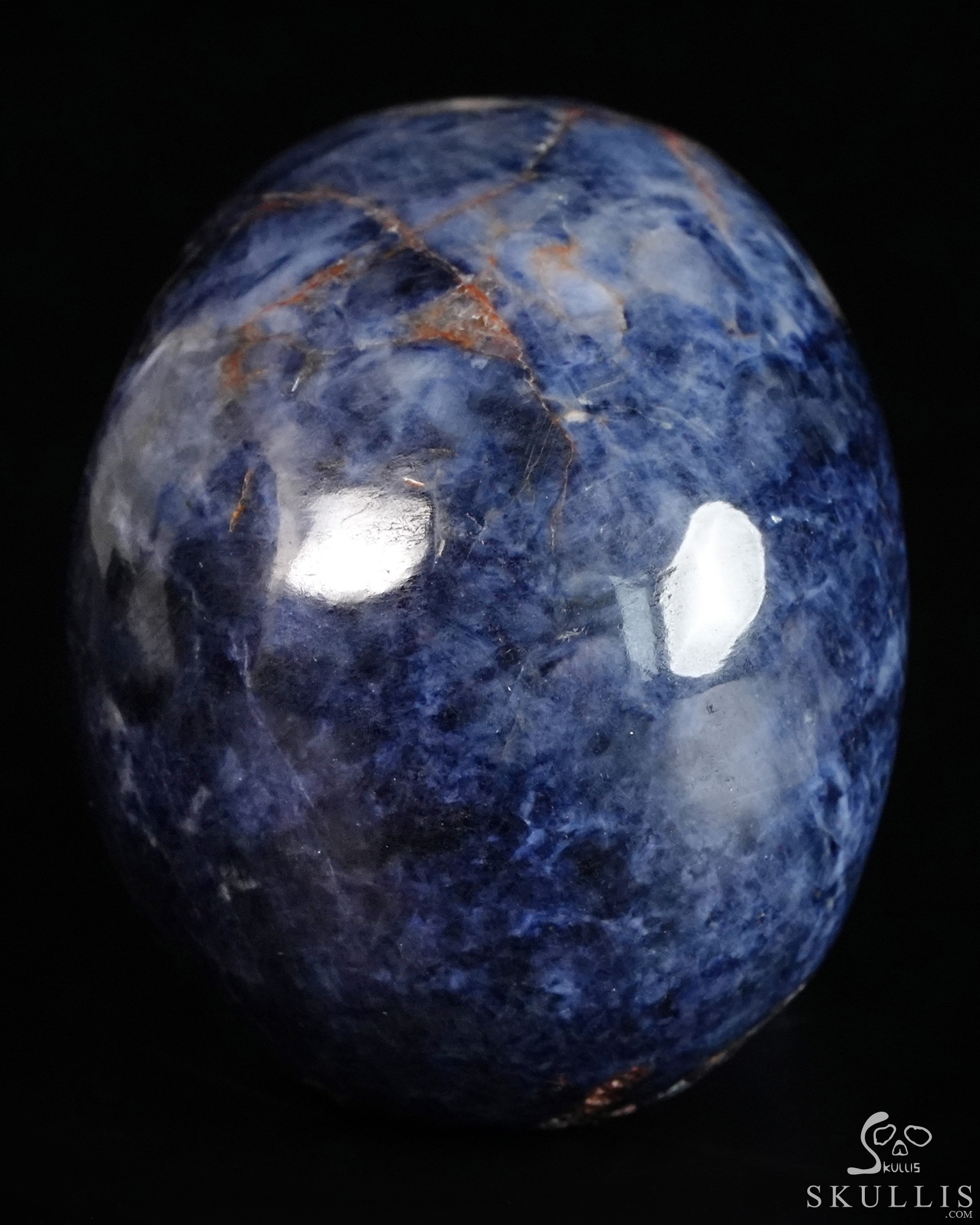 Gemstone 1.7" Sapphire Corundum Hand Carved Crystal Skull, Realistic, Crystal Healing Gemstone 1.7" Sapphire Corundum Hand Carved Crystal Skull, Realistic, Crystal Healing