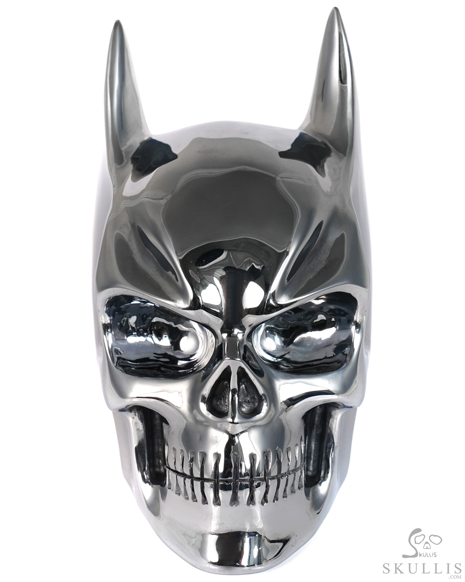 5.0" Tera-hertz Hand Carved Batman Crystal Skull Fine Art Sculpture, Crystal Healing 5.0" Tera-hertz Hand Carved Batman Crystal Skull Fine Art Sculpture, Crystal Healing