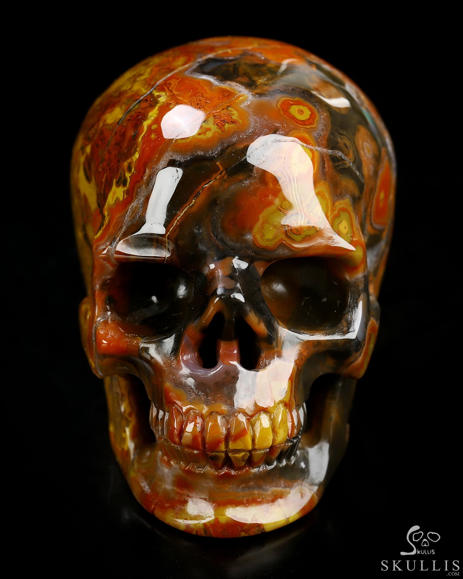 2.8" Empire Red Agate Hand Carved Crystal Skull, Super Realistic, Crystal Healing 2.8" Empire Red Agate Hand Carved Crystal Skull, Super Realistic, Crystal Healing