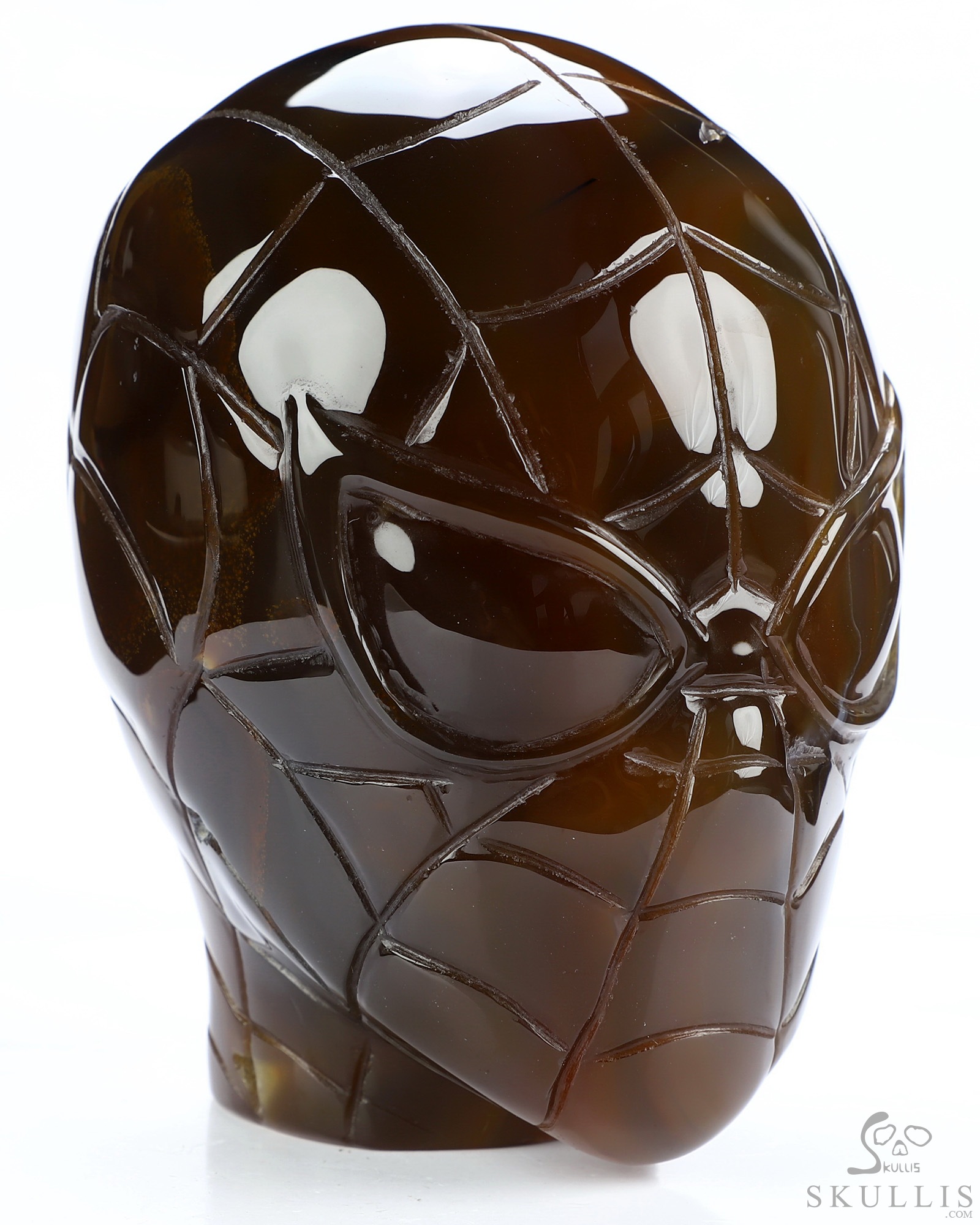 Spider Man - 5.0" Premium Brazilian Agate Hand Carved Crystal Fine Art Sculpture, Crystal Healing Spider Man - 5.0" Premium Brazilian Agate Hand Carved Crystal Fine Art Sculpture, Crystal Healing