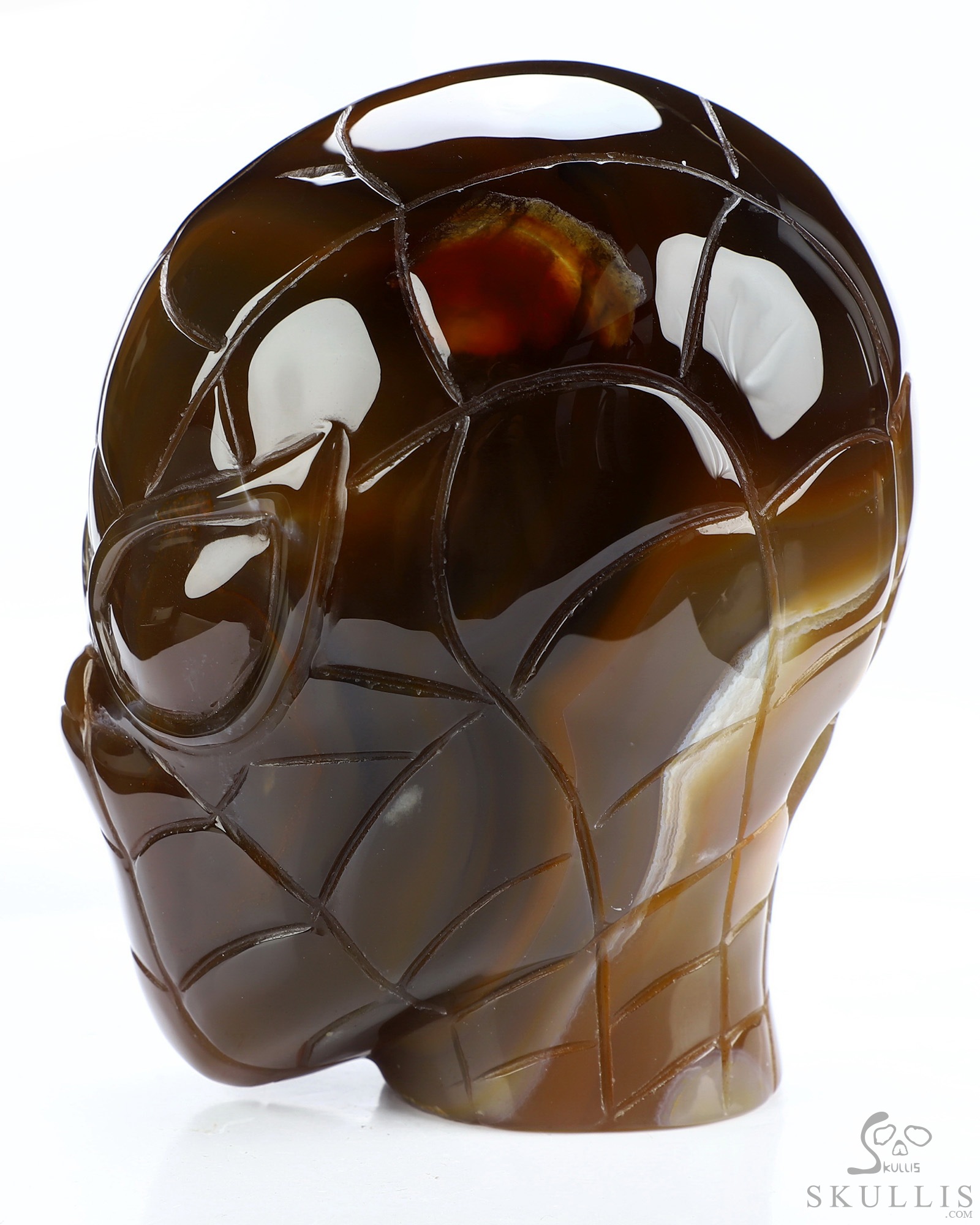 Spider Man - 5.0" Premium Brazilian Agate Hand Carved Crystal Fine Art Sculpture, Crystal Healing Spider Man - 5.0" Premium Brazilian Agate Hand Carved Crystal Fine Art Sculpture, Crystal Healing