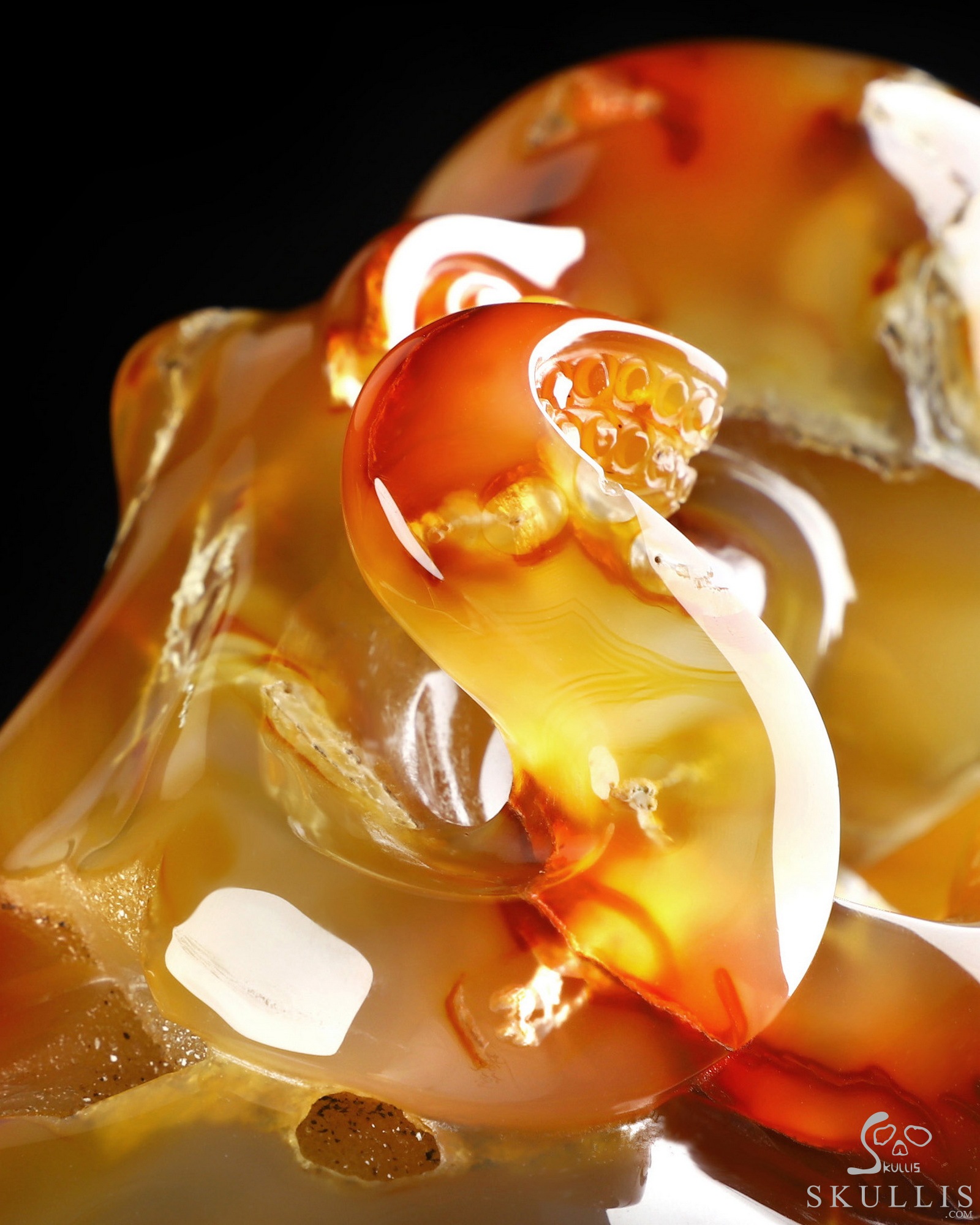 Aug 24, 2026 ACSAD (A Crystal Skull a Day) - The Deep Calls Home - 6.9" Carnelian Hand Carved Nautiloid Cthulhu Crystal Skull Sculpture, Crystal Healing Aug 24, 2026 ACSAD (A Crystal Skull a Day) - The Deep Calls Home - 6.9" Carnelian Hand Carved Nautiloid Cthulhu Crystal Skull Sculpture, Crystal Healing