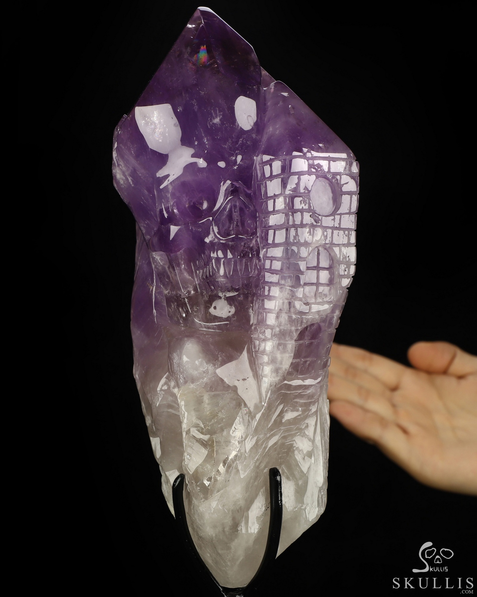 Aug 10, 2026 ACSAD (A Crystal Skull a Day) - The Soul of the Castle - 7.6" Carved Amethyst Castle & Crystal Skull Fine Art Sculpture, Crystal Healing Aug 10, 2026 ACSAD (A Crystal Skull a Day) - The Soul of the Castle - 7.6" Carved Amethyst Castle & Crystal Skull Fine Art Sculpture, Crystal Healing
