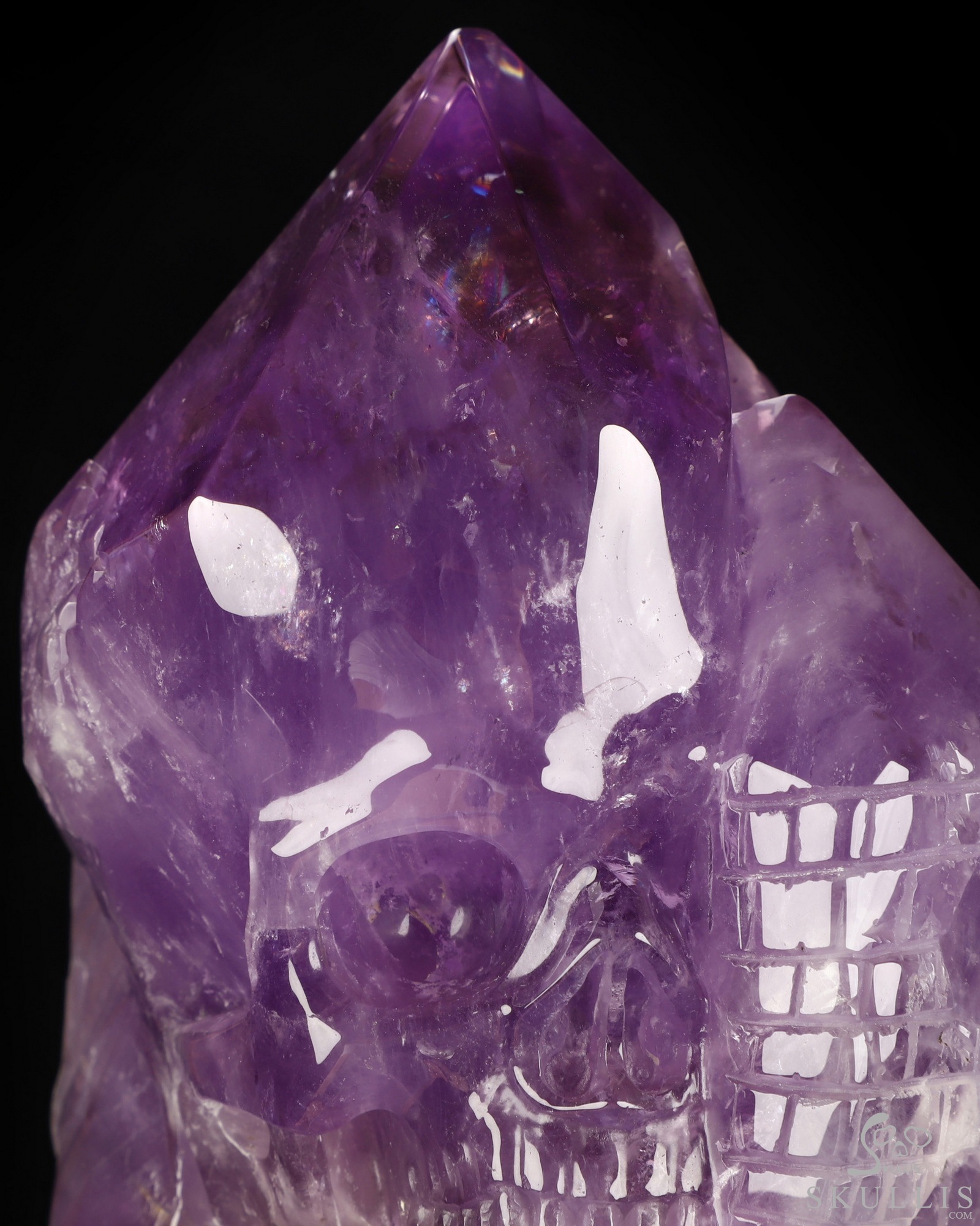 Aug 10, 2026 ACSAD (A Crystal Skull a Day) - The Soul of the Castle - 7.6" Carved Amethyst Castle & Crystal Skull Fine Art Sculpture, Crystal Healing Aug 10, 2026 ACSAD (A Crystal Skull a Day) - The Soul of the Castle - 7.6" Carved Amethyst Castle & Crystal Skull Fine Art Sculpture, Crystal Healing
