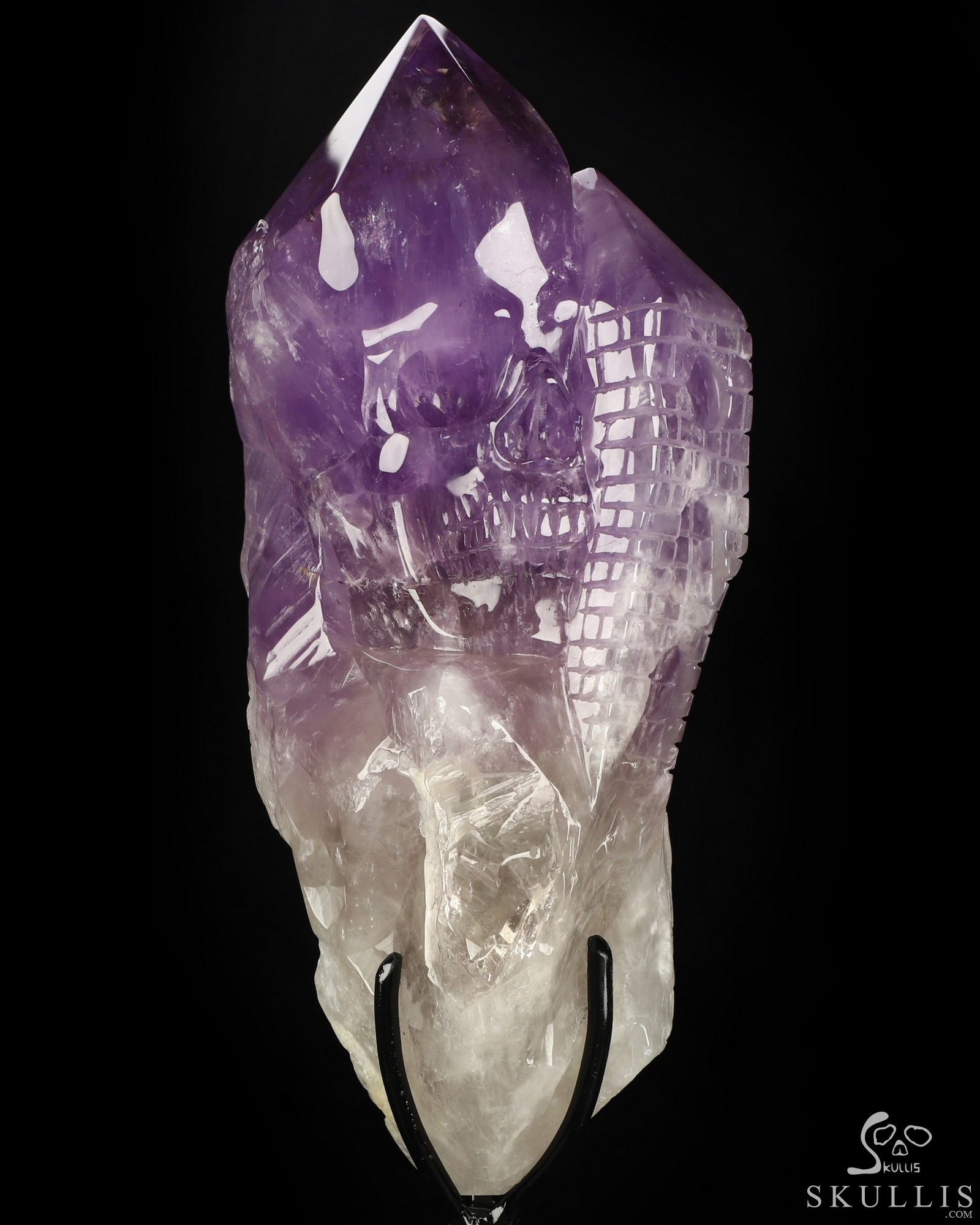 Aug 10, 2026 ACSAD (A Crystal Skull a Day) - The Soul of the Castle - 7.6" Carved Amethyst Castle & Crystal Skull Fine Art Sculpture, Crystal Healing Aug 10, 2026 ACSAD (A Crystal Skull a Day) - The Soul of the Castle - 7.6" Carved Amethyst Castle & Crystal Skull Fine Art Sculpture, Crystal Healing