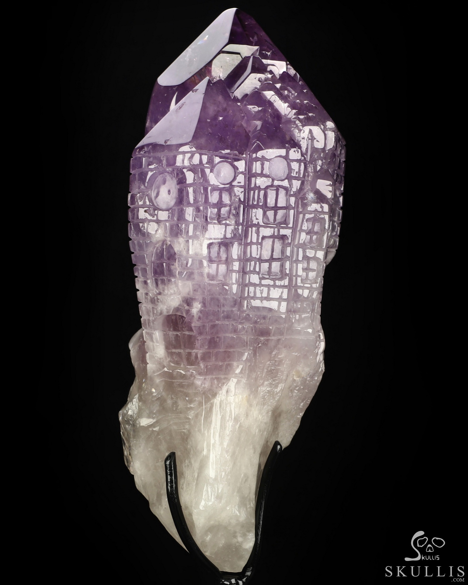 Aug 10, 2026 ACSAD (A Crystal Skull a Day) - The Soul of the Castle - 7.6" Carved Amethyst Castle & Crystal Skull Fine Art Sculpture, Crystal Healing Aug 10, 2026 ACSAD (A Crystal Skull a Day) - The Soul of the Castle - 7.6" Carved Amethyst Castle & Crystal Skull Fine Art Sculpture, Crystal Healing