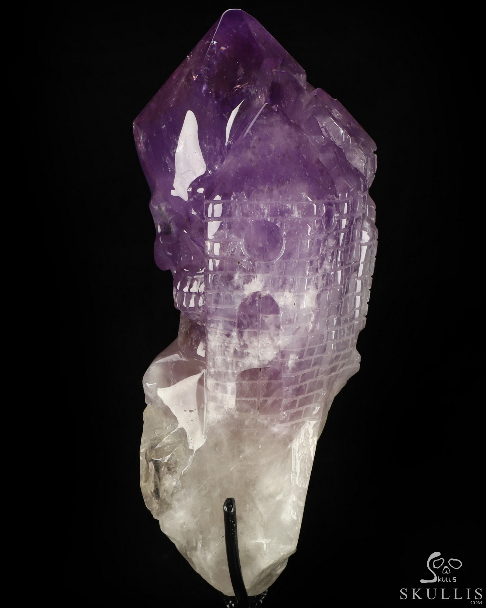 Aug 10, 2026 ACSAD (A Crystal Skull a Day) - The Soul of the Castle - 7.6" Carved Amethyst Castle & Crystal Skull Fine Art Sculpture, Crystal Healing Aug 10, 2026 ACSAD (A Crystal Skull a Day) - The Soul of the Castle - 7.6" Carved Amethyst Castle & Crystal Skull Fine Art Sculpture, Crystal Healing