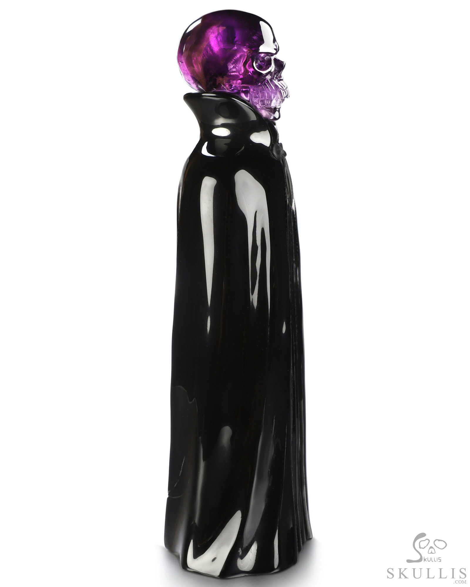 Aug 8, 2026 ACSAD (A Crystal Skull a Day) - The Eternal Count - 9.7" Carved Amethyst & Obsidian Crystal Skull Fine Art Sculpture, Crystal Healing Aug 8, 2026 ACSAD (A Crystal Skull a Day) - The Eternal Count - 9.7" Carved Amethyst & Obsidian Crystal Skull Fine Art Sculpture, Crystal Healing