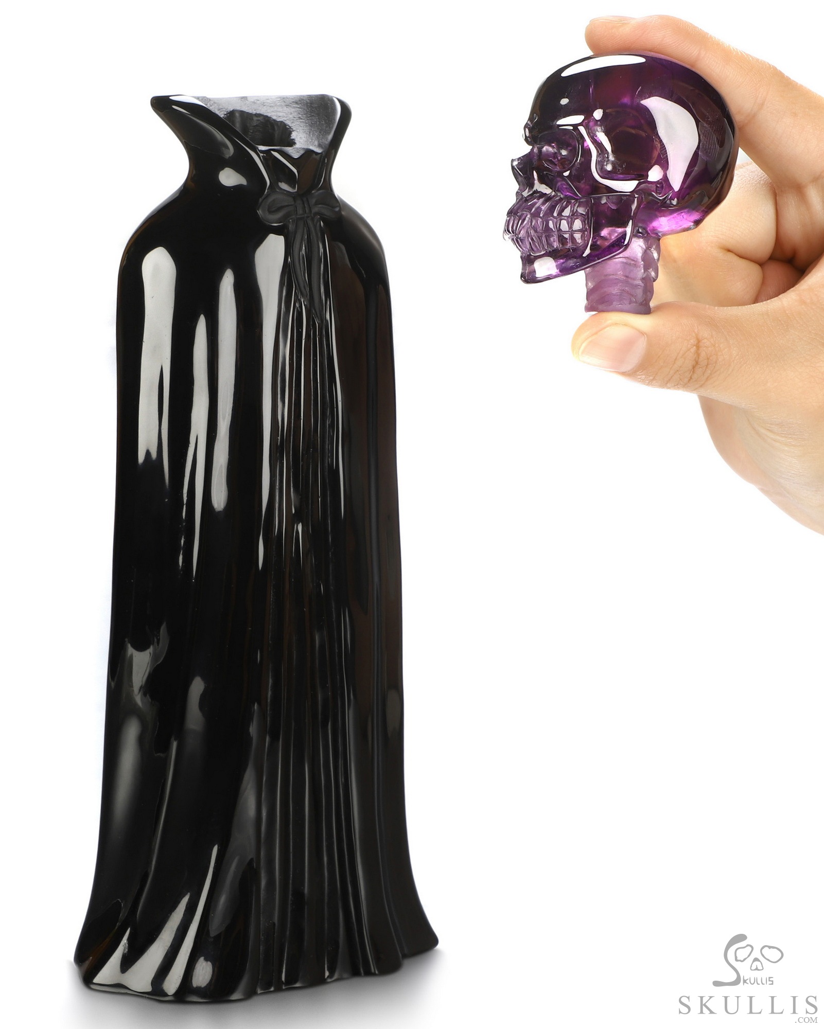 Aug 8, 2026 ACSAD (A Crystal Skull a Day) - The Eternal Count - 9.7" Carved Amethyst & Obsidian Crystal Skull Fine Art Sculpture, Crystal Healing Aug 8, 2026 ACSAD (A Crystal Skull a Day) - The Eternal Count - 9.7" Carved Amethyst & Obsidian Crystal Skull Fine Art Sculpture, Crystal Healing
