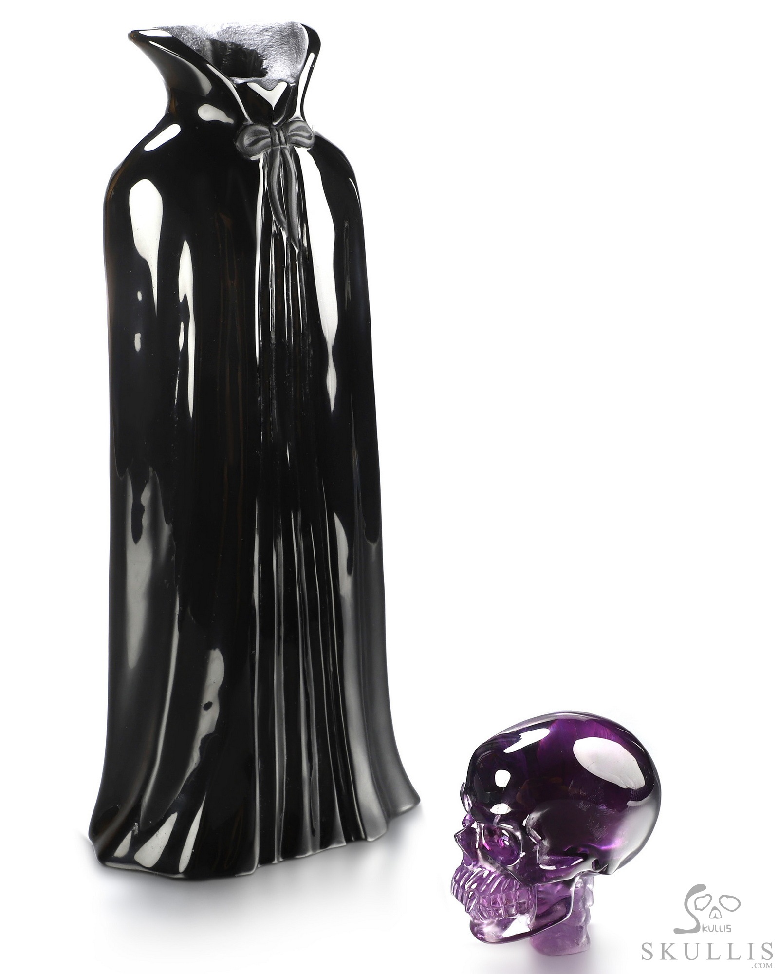 Aug 8, 2026 ACSAD (A Crystal Skull a Day) - The Eternal Count - 9.7" Carved Amethyst & Obsidian Crystal Skull Fine Art Sculpture, Crystal Healing Aug 8, 2026 ACSAD (A Crystal Skull a Day) - The Eternal Count - 9.7" Carved Amethyst & Obsidian Crystal Skull Fine Art Sculpture, Crystal Healing