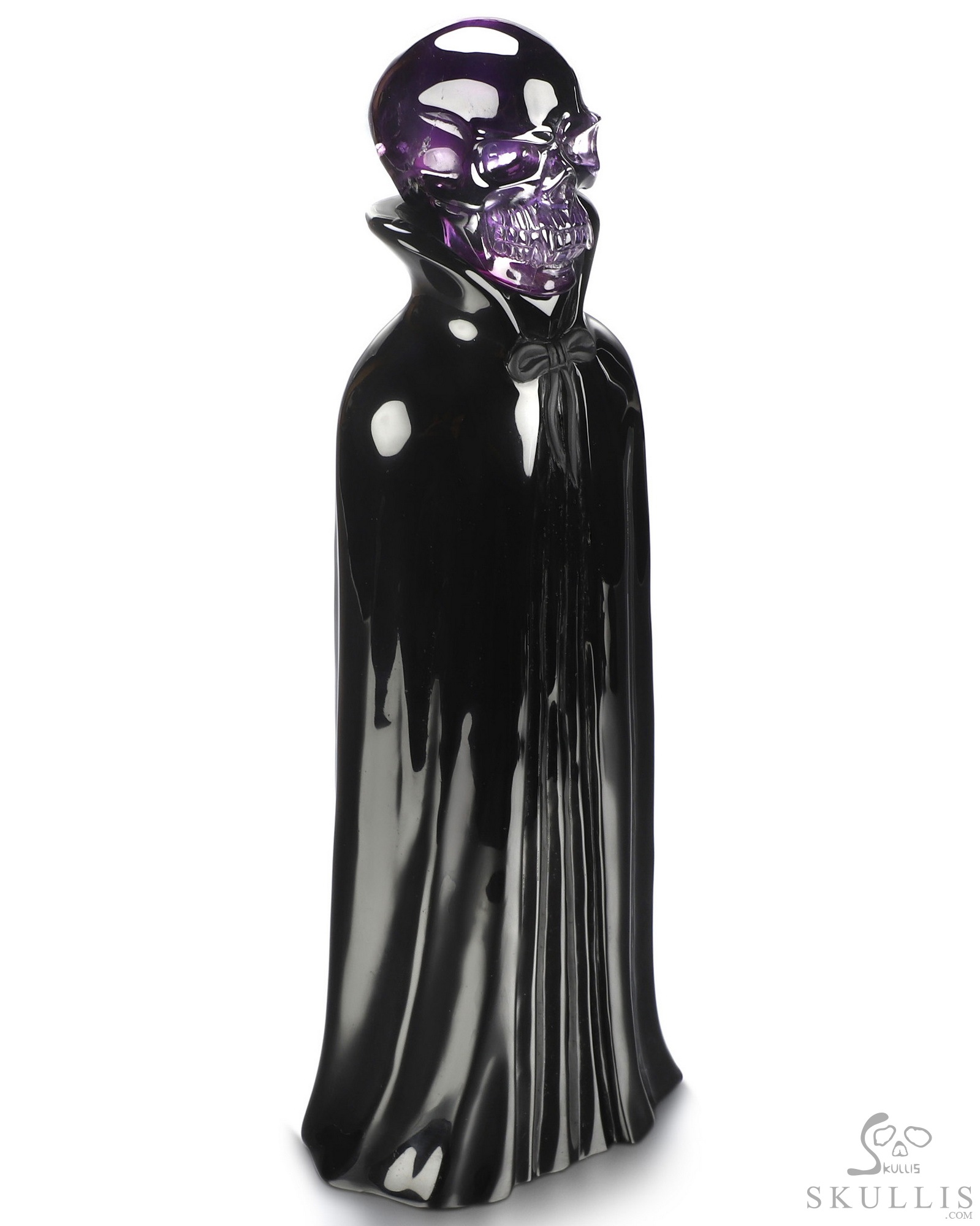 Aug 8, 2026 ACSAD (A Crystal Skull a Day) - The Eternal Count - 9.7" Carved Amethyst & Obsidian Crystal Skull Fine Art Sculpture, Crystal Healing Aug 8, 2026 ACSAD (A Crystal Skull a Day) - The Eternal Count - 9.7" Carved Amethyst & Obsidian Crystal Skull Fine Art Sculpture, Crystal Healing