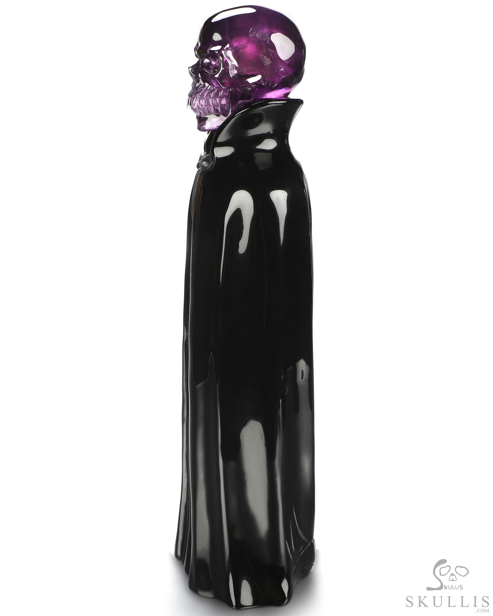 Aug 8, 2026 ACSAD (A Crystal Skull a Day) - The Eternal Count - 9.7" Carved Amethyst & Obsidian Crystal Skull Fine Art Sculpture, Crystal Healing Aug 8, 2026 ACSAD (A Crystal Skull a Day) - The Eternal Count - 9.7" Carved Amethyst & Obsidian Crystal Skull Fine Art Sculpture, Crystal Healing