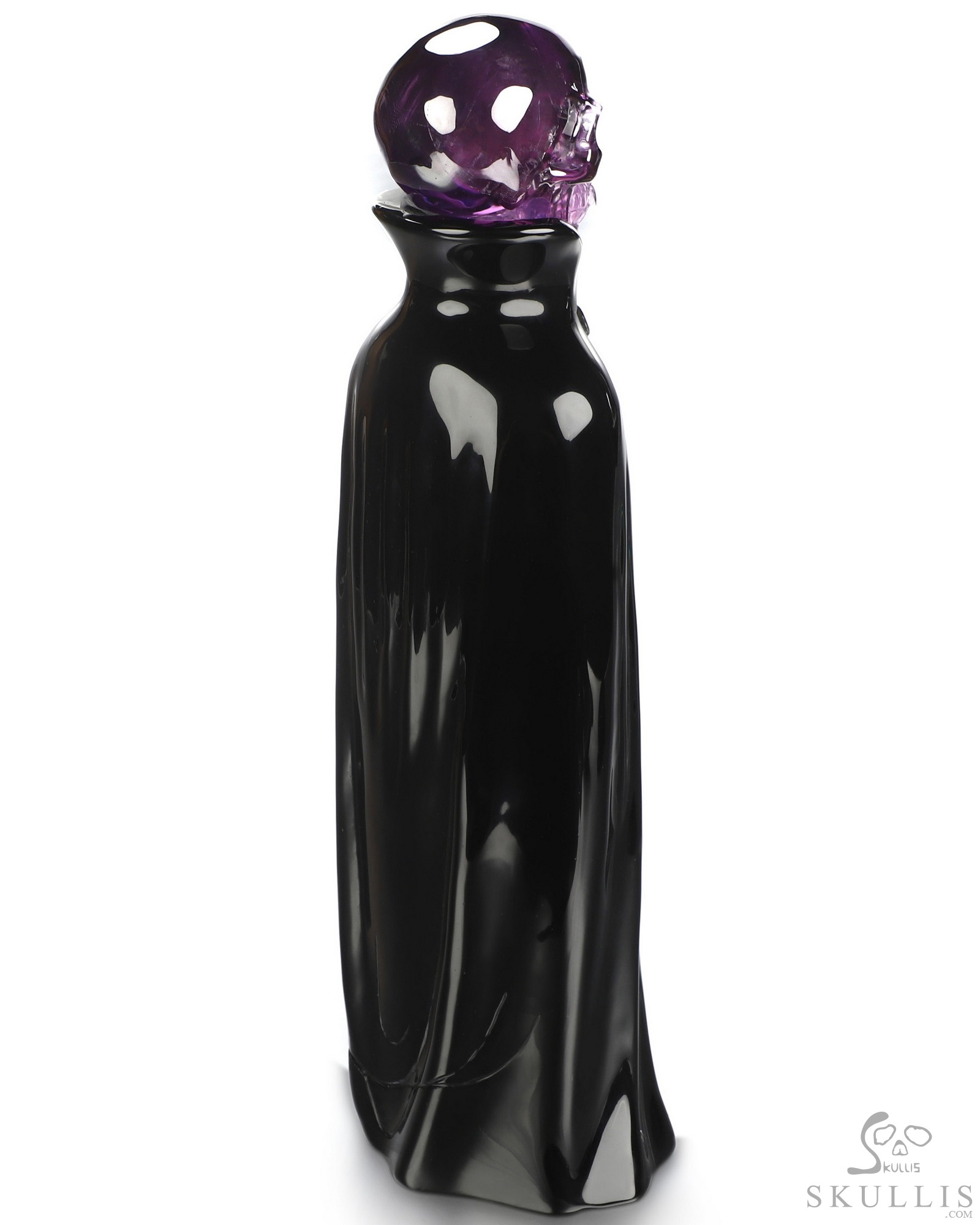 Aug 8, 2026 ACSAD (A Crystal Skull a Day) - The Eternal Count - 9.7" Carved Amethyst & Obsidian Crystal Skull Fine Art Sculpture, Crystal Healing Aug 8, 2026 ACSAD (A Crystal Skull a Day) - The Eternal Count - 9.7" Carved Amethyst & Obsidian Crystal Skull Fine Art Sculpture, Crystal Healing