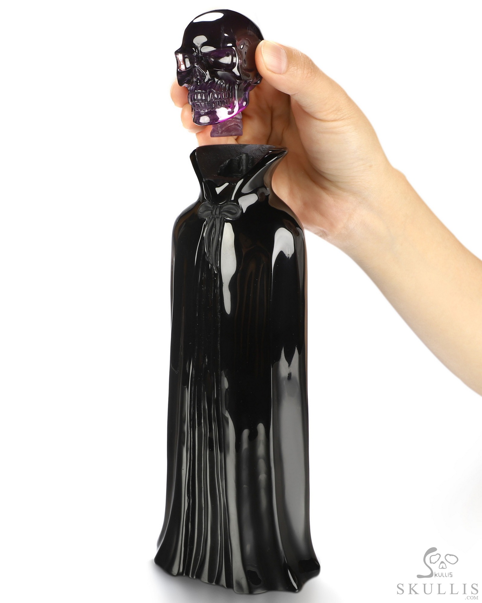 Aug 8, 2026 ACSAD (A Crystal Skull a Day) - The Eternal Count - 9.7" Carved Amethyst & Obsidian Crystal Skull Fine Art Sculpture, Crystal Healing Aug 8, 2026 ACSAD (A Crystal Skull a Day) - The Eternal Count - 9.7" Carved Amethyst & Obsidian Crystal Skull Fine Art Sculpture, Crystal Healing