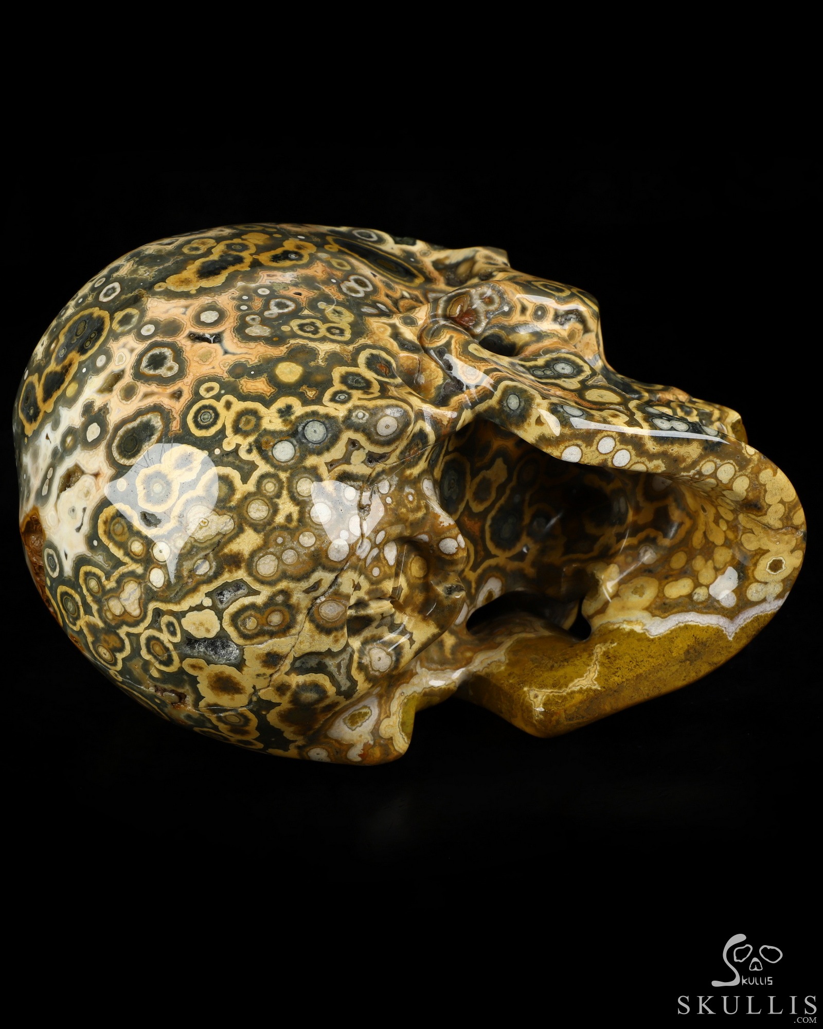 Aug 16, 2026 ACSAD (A Crystal Skull a Day) - Aeon's Ripple - Lifesized 7.5" Ocean Jasper Hand Carved Crystal Skull, Super Realistic, Crystal Healing Aug 16, 2026 ACSAD (A Crystal Skull a Day) - Aeon's Ripple - Lifesized 7.5" Ocean Jasper Hand Carved Crystal Skull, Super Realistic, Crystal Healing