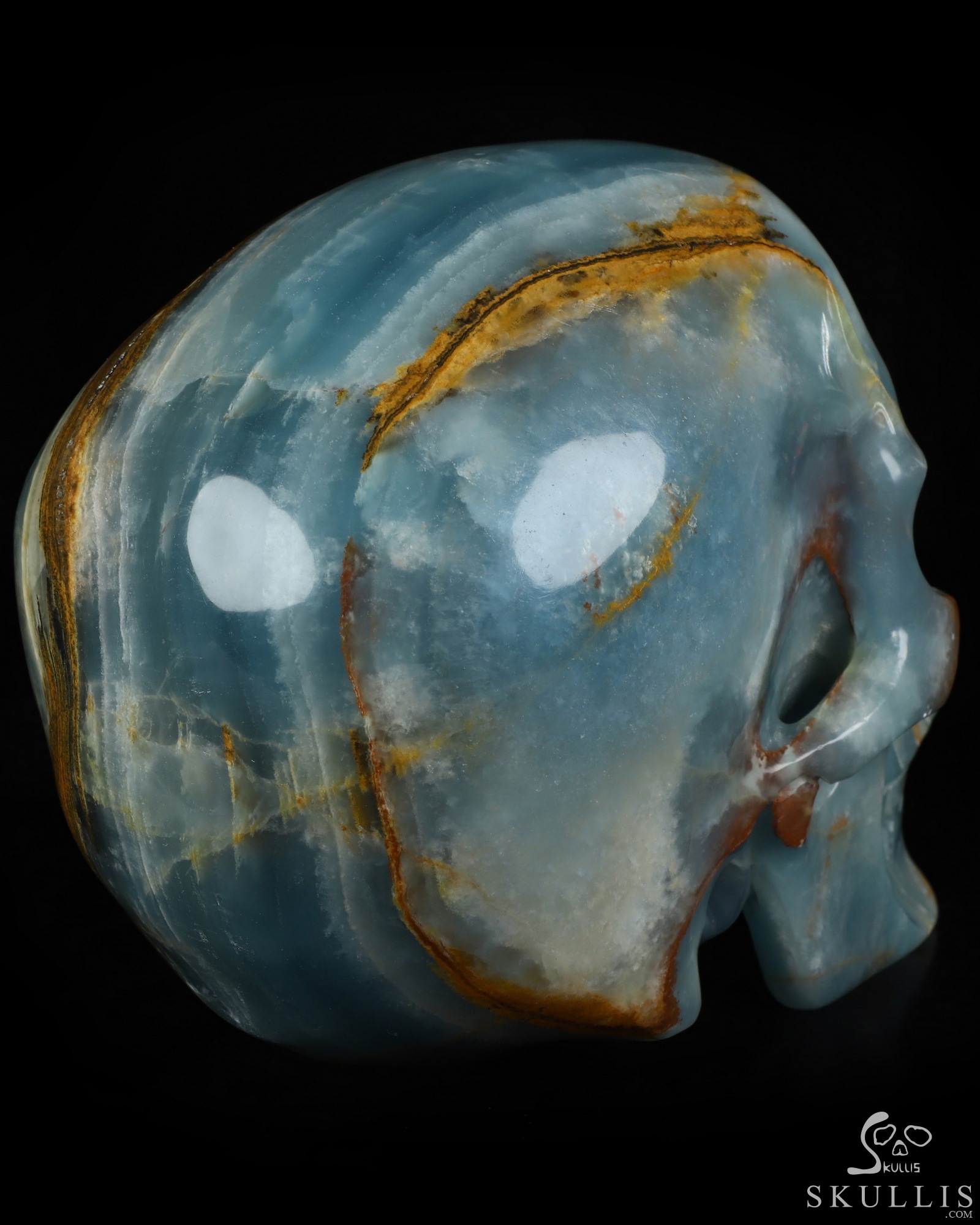 Aug 15, 2026 ACSAD (A Crystal Skull a Day) - The Coastal Meridian - Lifesized 7.5" Blue Onyx Hand Carved Crystal Skull, Super Realistic, Crystal Healing Aug 15, 2026 ACSAD (A Crystal Skull a Day) - The Coastal Meridian - Lifesized 7.5" Blue Onyx Hand Carved Crystal Skull, Super Realistic, Crystal Healing