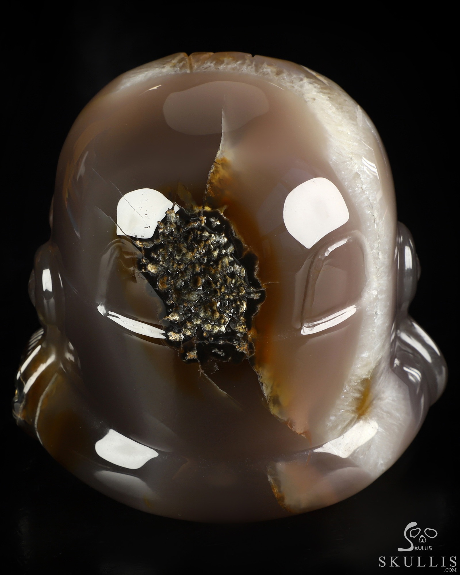Storm Troopers - 5.1" Premium Brazilian Agate Hand Carved Crystal Skull Fine Art Sculpture, Crystal Healing Storm Troopers - 5.1" Premium Brazilian Agate Hand Carved Crystal Skull Fine Art Sculpture, Crystal Healing
