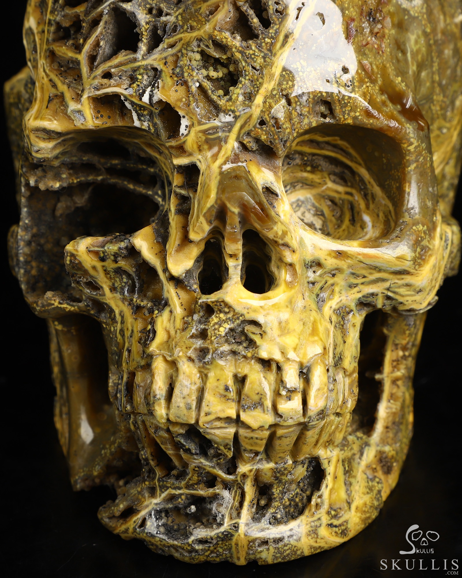 6.6" Ocean Jasper Hand Carved Crystal Skull Fine Art Sculpture, Crystal Healing 6.6" Ocean Jasper Hand Carved Crystal Skull Fine Art Sculpture, Crystal Healing