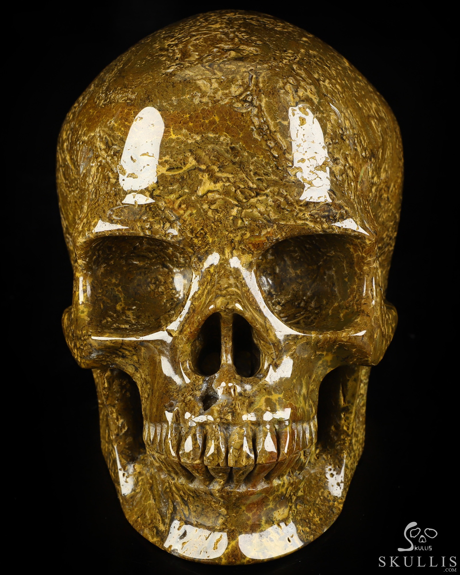 Lifesized 6.8" Ocean Jasper Hand Carved Crystal Skull, Super Realistic, Crystal Healing Lifesized 6.8" Ocean Jasper Hand Carved Crystal Skull, Super Realistic, Crystal Healing