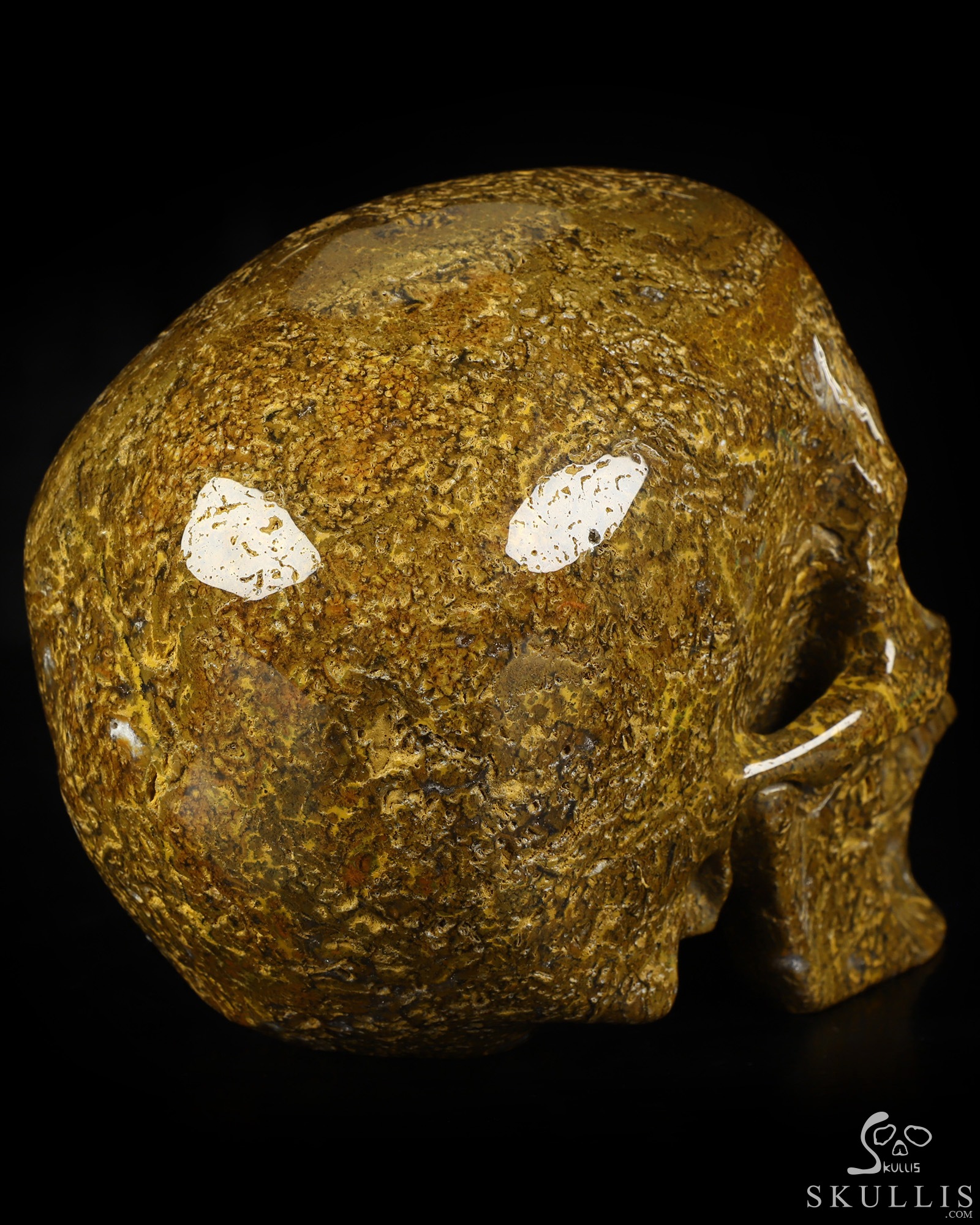 Lifesized 6.8" Ocean Jasper Hand Carved Crystal Skull, Super Realistic, Crystal Healing Lifesized 6.8" Ocean Jasper Hand Carved Crystal Skull, Super Realistic, Crystal Healing