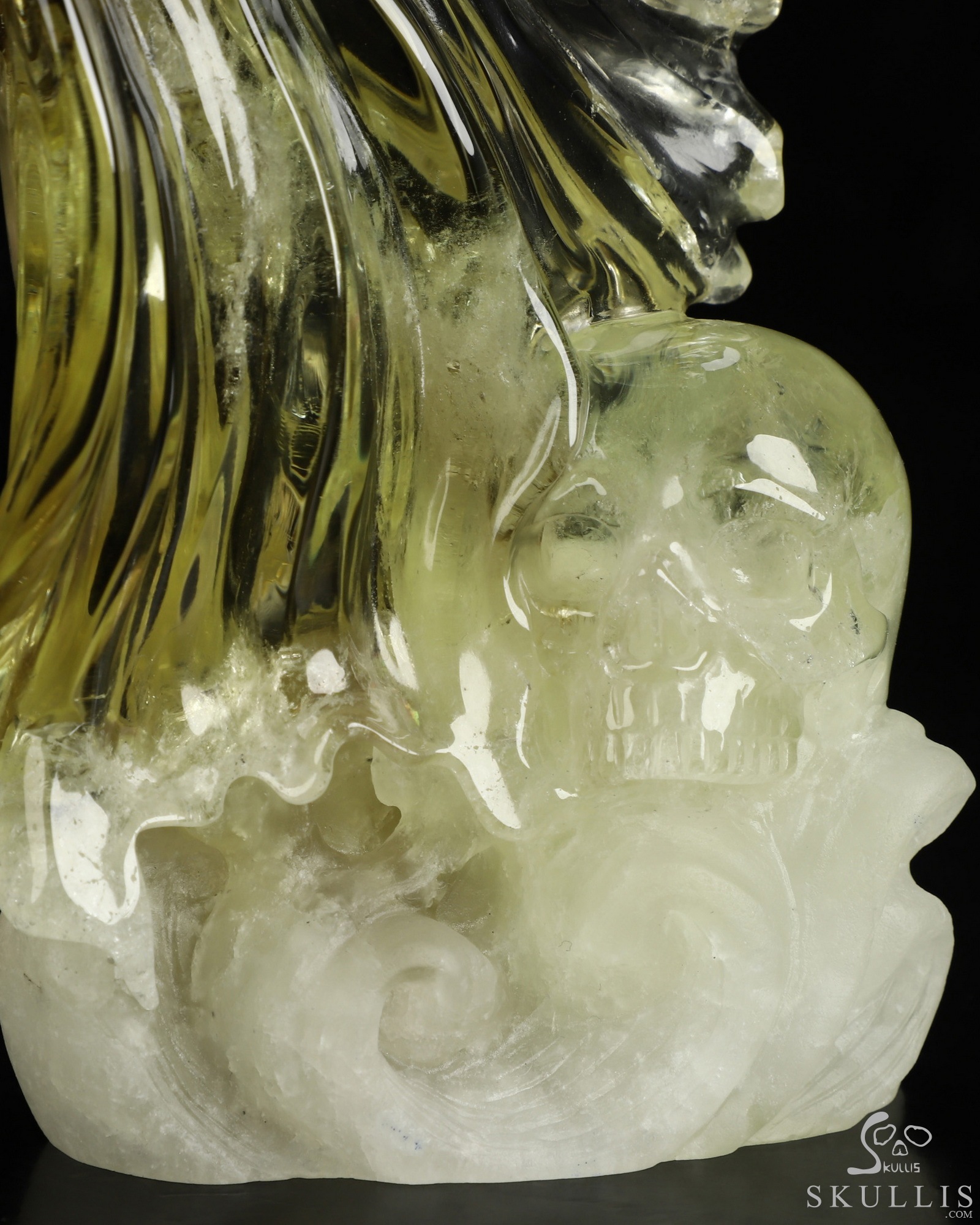 Aug 31, 2026 ACSAD (A Crystal Skull a Day) - Nothing Truly Sinks - Gemstone 7.0" Citrine Hand Carved Fish & Crystal Skull Fine Art Sculpture, Crystal Healing Aug 31, 2026 ACSAD (A Crystal Skull a Day) - Nothing Truly Sinks - Gemstone 7.0" Citrine Hand Carved Fish & Crystal Skull Fine Art Sculpture, Crystal Healing