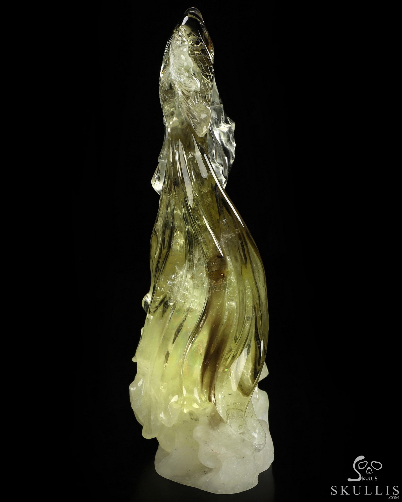 Aug 31, 2026 ACSAD (A Crystal Skull a Day) - Nothing Truly Sinks - Gemstone 7.0" Citrine Hand Carved Fish & Crystal Skull Fine Art Sculpture, Crystal Healing Aug 31, 2026 ACSAD (A Crystal Skull a Day) - Nothing Truly Sinks - Gemstone 7.0" Citrine Hand Carved Fish & Crystal Skull Fine Art Sculpture, Crystal Healing