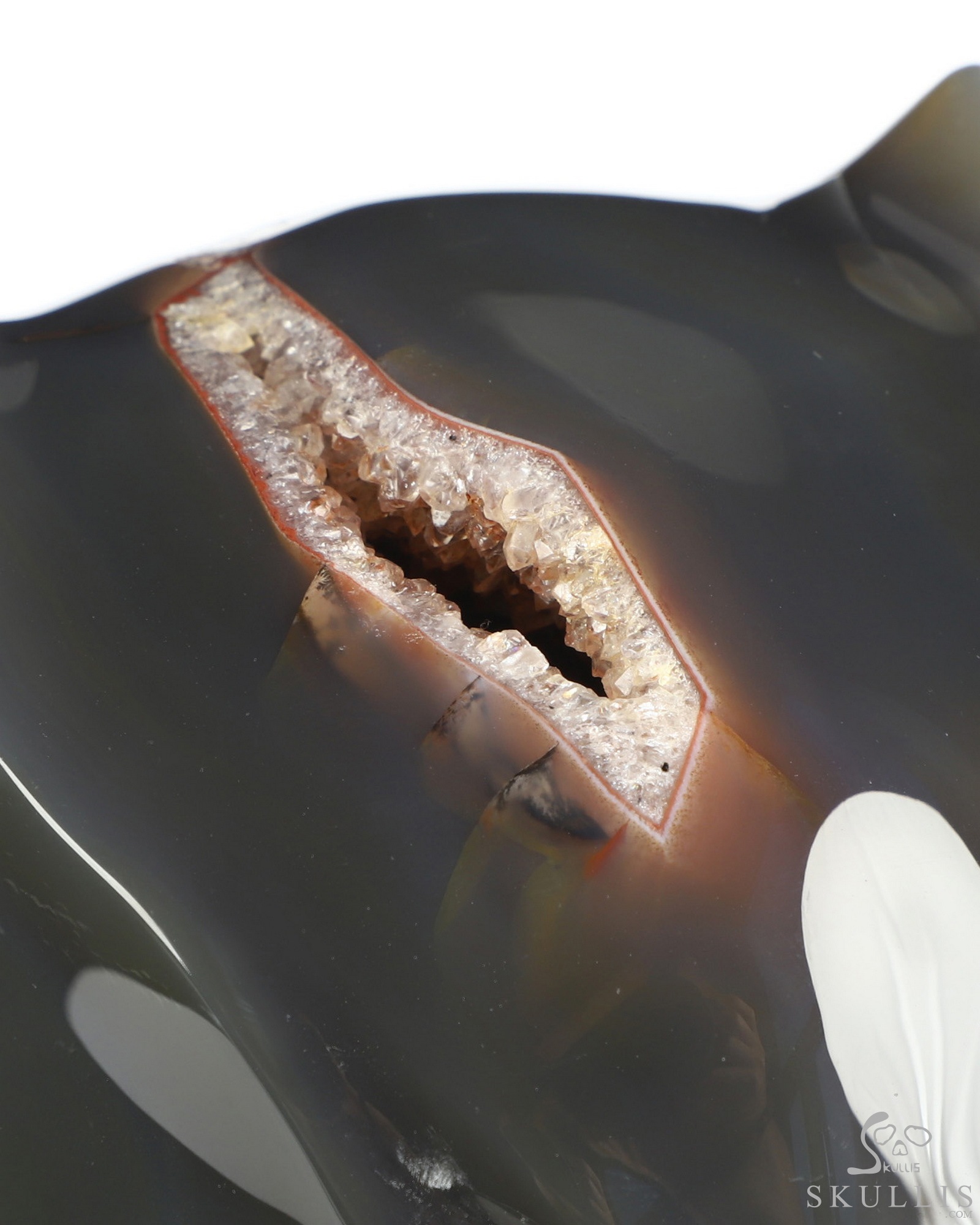 Black Panther - 4.9" Premium Brazilian Agate Hand Carved Crystal Fine Art Sculpture, Crystal Healing Black Panther - 4.9" Premium Brazilian Agate Hand Carved Crystal Fine Art Sculpture, Crystal Healing