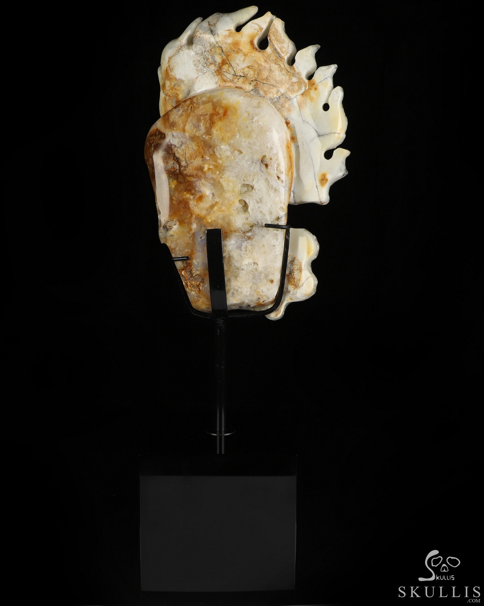Oct 3, 2026 ACSAD (A Crystal Skull a Day) - Too Much to Think About - 7.8" Hand Carved Agate Botryoidal Chalcedony Crystal Skull Fine Art Sculpture, Crystal Healing Oct 3, 2026 ACSAD (A Crystal Skull a Day) - Too Much to Think About - 7.8" Hand Carved Agate Botryoidal Chalcedony Crystal Skull Fine Art Sculpture, Crystal Healing