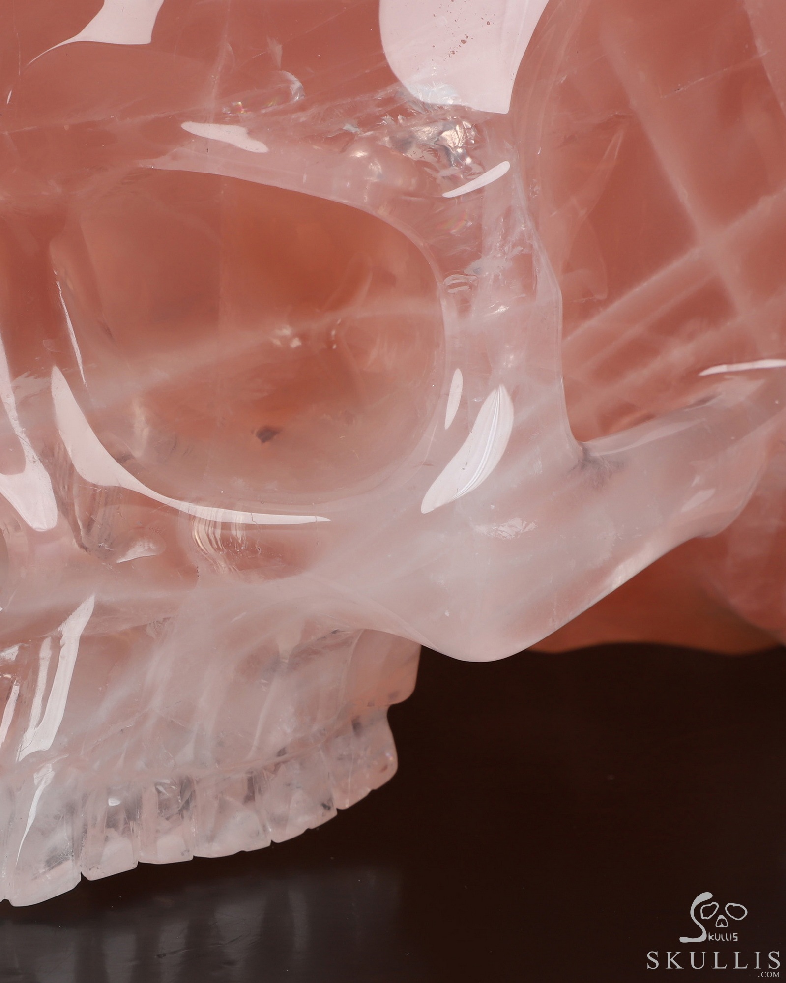 Sept 21, 2026 ACSAD (A Crystal Skull a Day) - The Shape of Belonging - 7.7" Rose Quartz Hand Carved Crystal Detachable Skull Sculpture, Crystal Healing Sept 21, 2026 ACSAD (A Crystal Skull a Day) - The Shape of Belonging - 7.7" Rose Quartz Hand Carved Crystal Detachable Skull Sculpture, Crystal Healing
