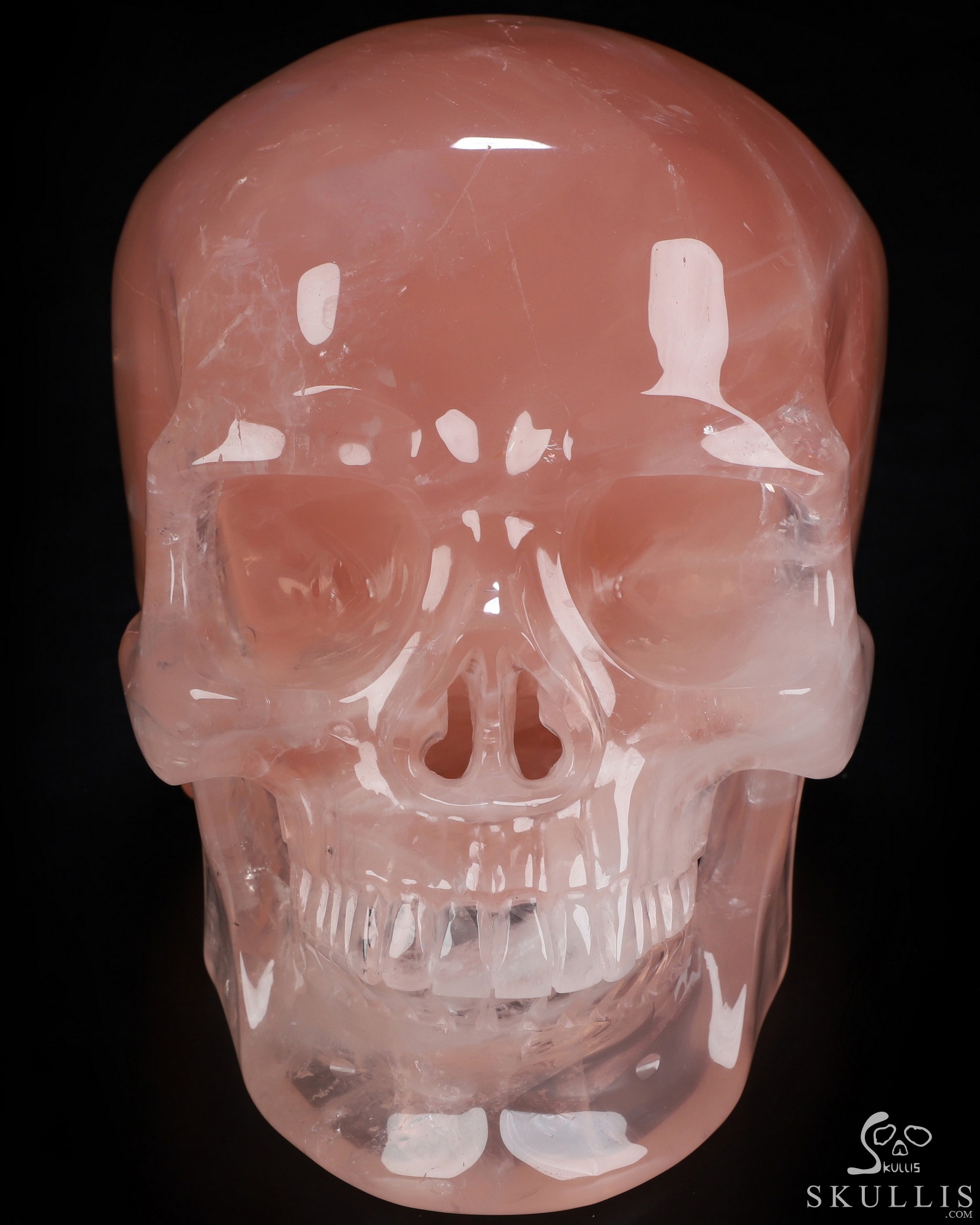 Sept 21, 2026 ACSAD (A Crystal Skull a Day) - The Shape of Belonging - 7.7" Rose Quartz Hand Carved Crystal Detachable Skull Sculpture, Crystal Healing Sept 21, 2026 ACSAD (A Crystal Skull a Day) - The Shape of Belonging - 7.7" Rose Quartz Hand Carved Crystal Detachable Skull Sculpture, Crystal Healing