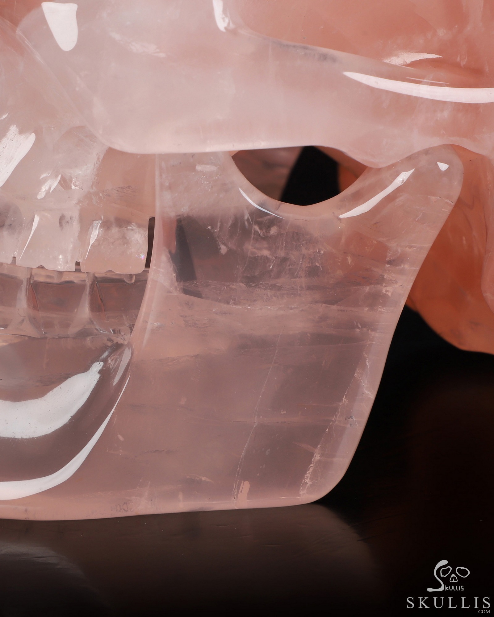 Sept 21, 2026 ACSAD (A Crystal Skull a Day) - The Shape of Belonging - 7.7" Rose Quartz Hand Carved Crystal Detachable Skull Sculpture, Crystal Healing Sept 21, 2026 ACSAD (A Crystal Skull a Day) - The Shape of Belonging - 7.7" Rose Quartz Hand Carved Crystal Detachable Skull Sculpture, Crystal Healing
