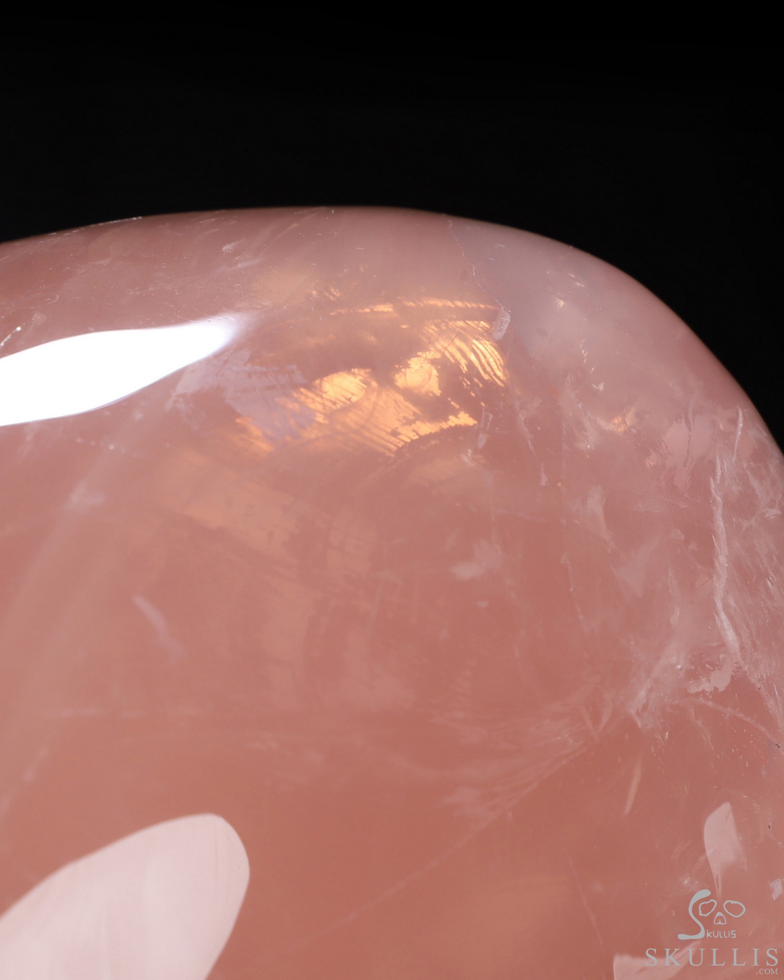 Sept 21, 2026 ACSAD (A Crystal Skull a Day) - The Shape of Belonging - 7.7" Rose Quartz Hand Carved Crystal Detachable Skull Sculpture, Crystal Healing Sept 21, 2026 ACSAD (A Crystal Skull a Day) - The Shape of Belonging - 7.7" Rose Quartz Hand Carved Crystal Detachable Skull Sculpture, Crystal Healing