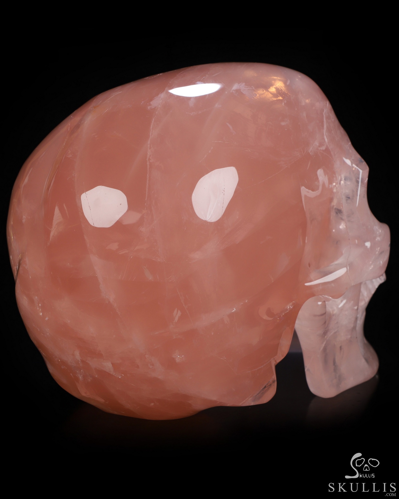 Sept 21, 2026 ACSAD (A Crystal Skull a Day) - The Shape of Belonging - 7.7" Rose Quartz Hand Carved Crystal Detachable Skull Sculpture, Crystal Healing Sept 21, 2026 ACSAD (A Crystal Skull a Day) - The Shape of Belonging - 7.7" Rose Quartz Hand Carved Crystal Detachable Skull Sculpture, Crystal Healing