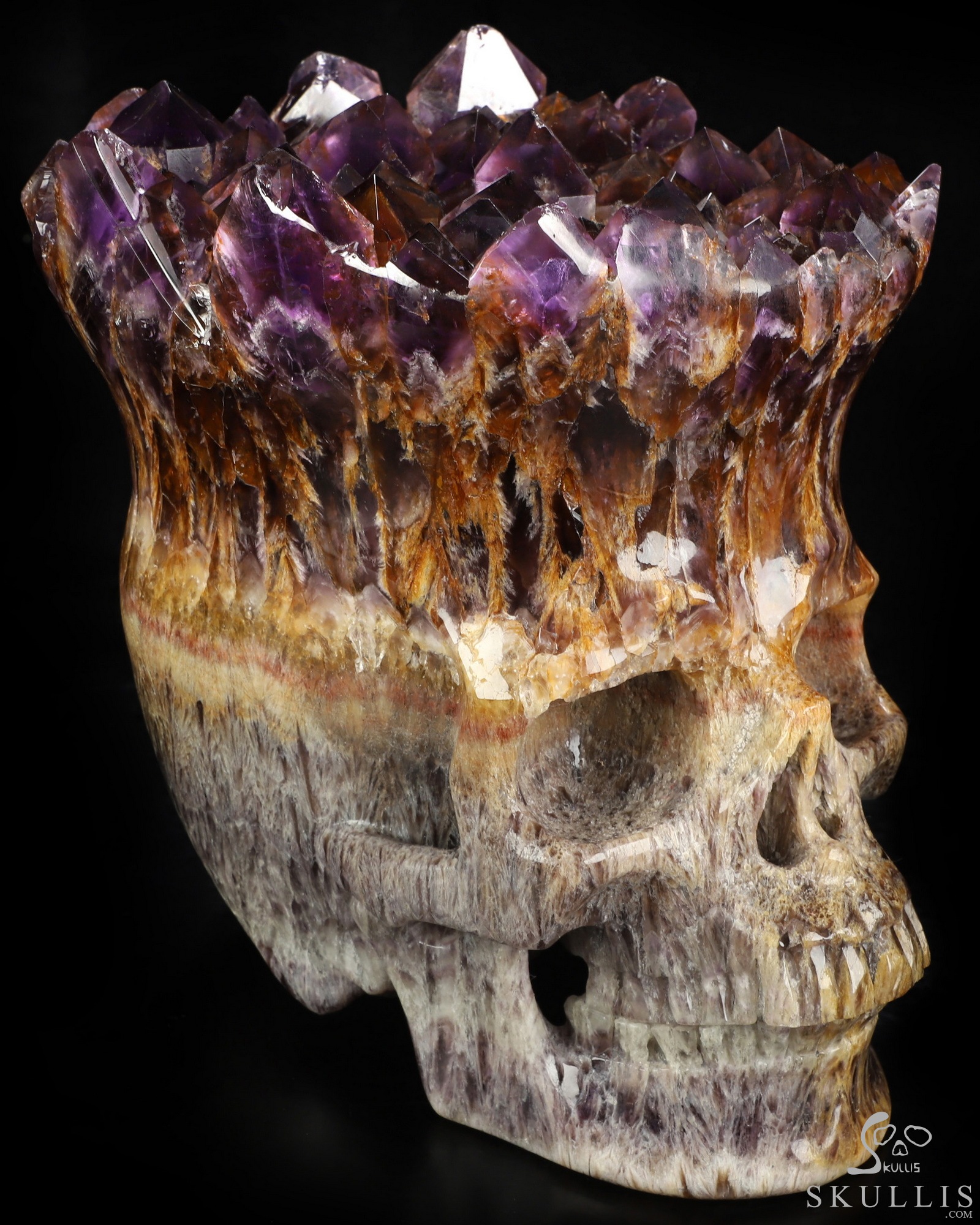 Oct 7, 2026 ACSAD (A Crystal Skull a Day) - What Remains Brilliant - Lifesized 8.1" Amethyst Cluster & Quartz Matrix Hand Carved Crystal Skull, Super Realistic, Crystal Healing Oct 7, 2026 ACSAD (A Crystal Skull a Day) - What Remains Brilliant - Lifesized 8.1" Amethyst Cluster & Quartz Matrix Hand Carved Crystal Skull, Super Realistic, Crystal Healing